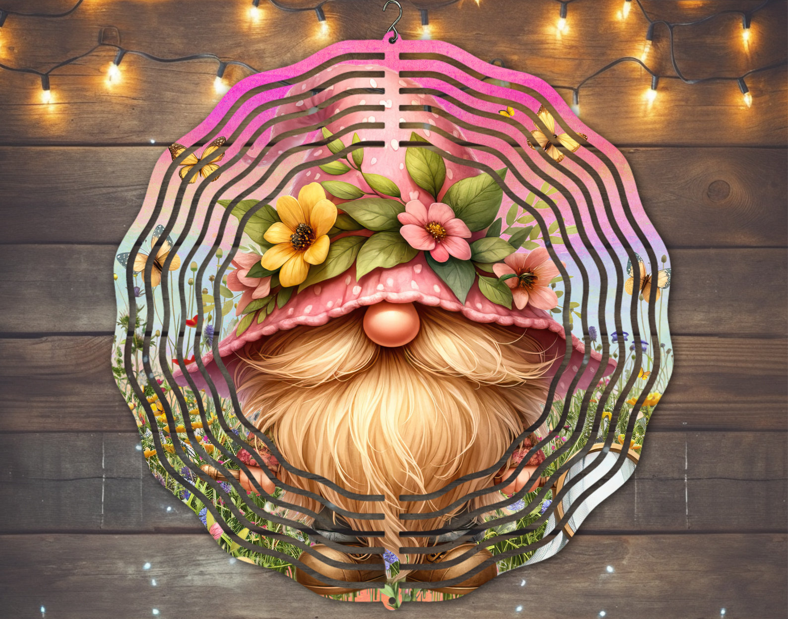 Butterfly Gnome Wind Spinner #103 - Cute Garden Spinner for Vibrant Decor Butterfly Gnome Wind Spinner #103 - Cute Garden Spinner for Vibrant Decor