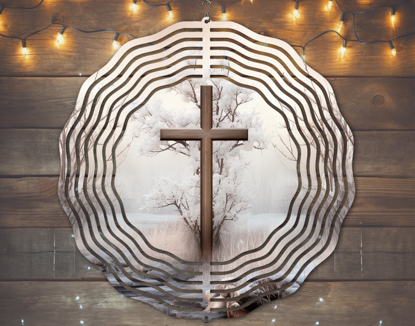 Cross Wind Spinner #109 - Charming Outdoor Art for Faith Enthusiasts Cross Wind Spinner #109 - Charming Outdoor Art for Faith Enthusiasts