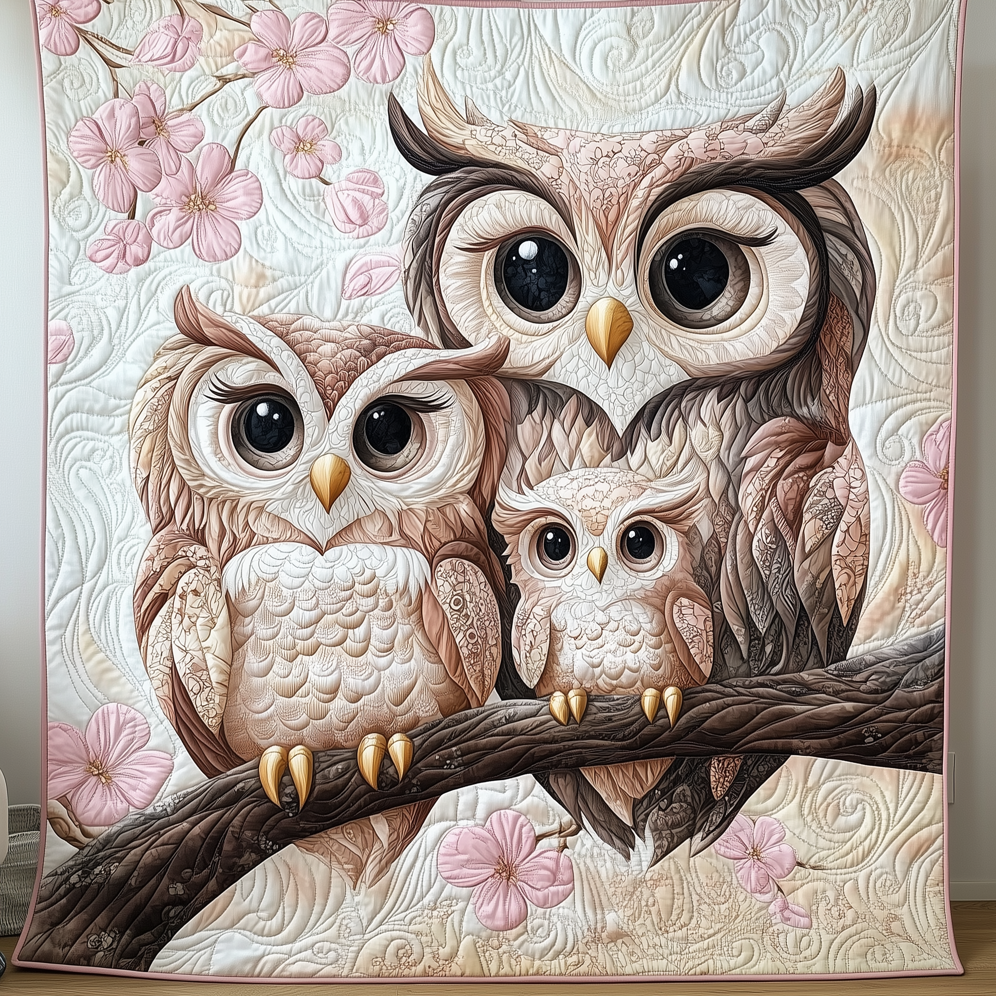 A Branch of Love Quilted Blanket Throw Blankets For Couch Owl Lovers A Branch of Love Quilted Blanket Throw Blankets For Couch Owl Lovers