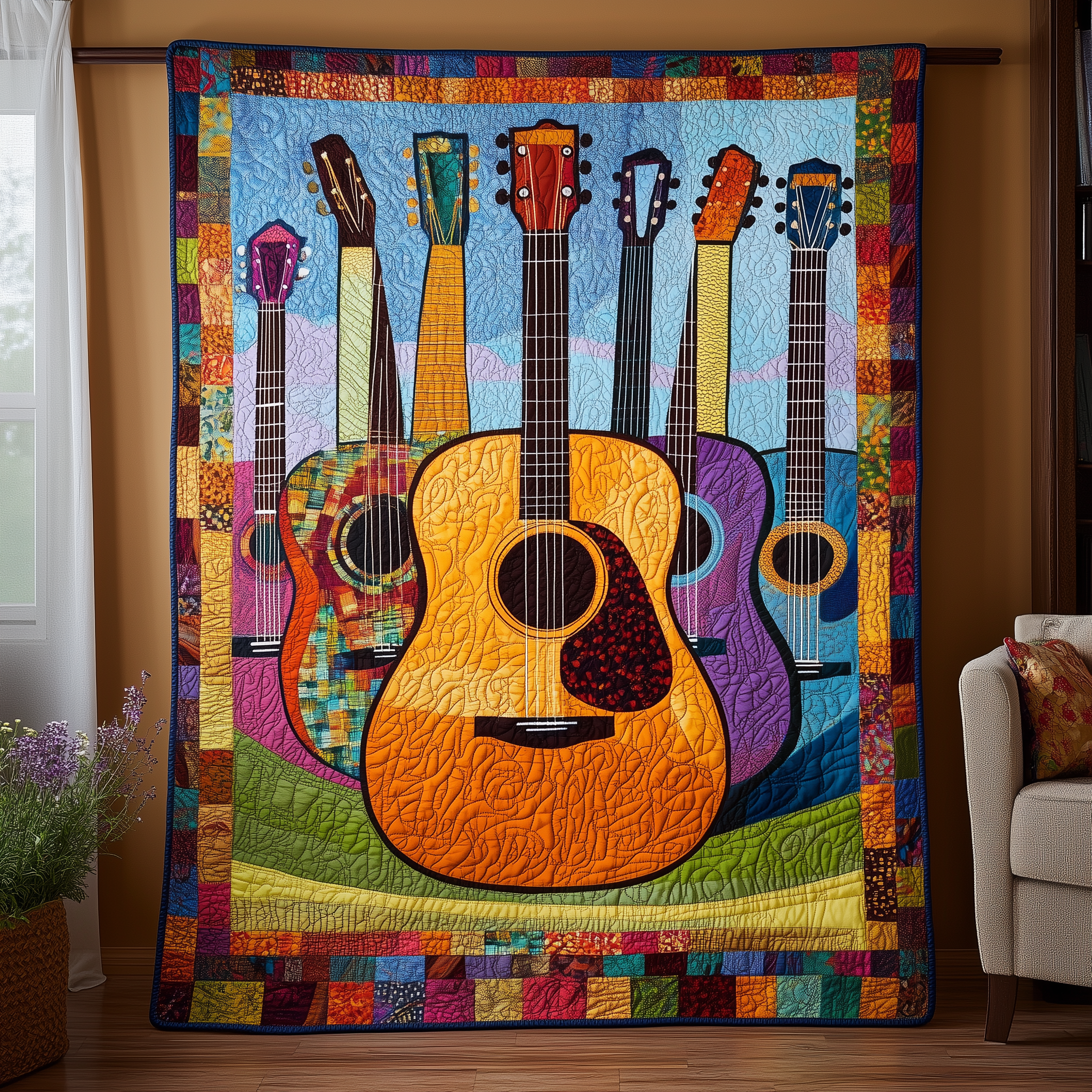 Acoustic Guitars Hamorny Quilted Blanket A Blanket That Makes Family Nights Extra Special Acoustic Guitars Hamorny Quilted Blanket A Blanket That Makes Family Nights Extra Special