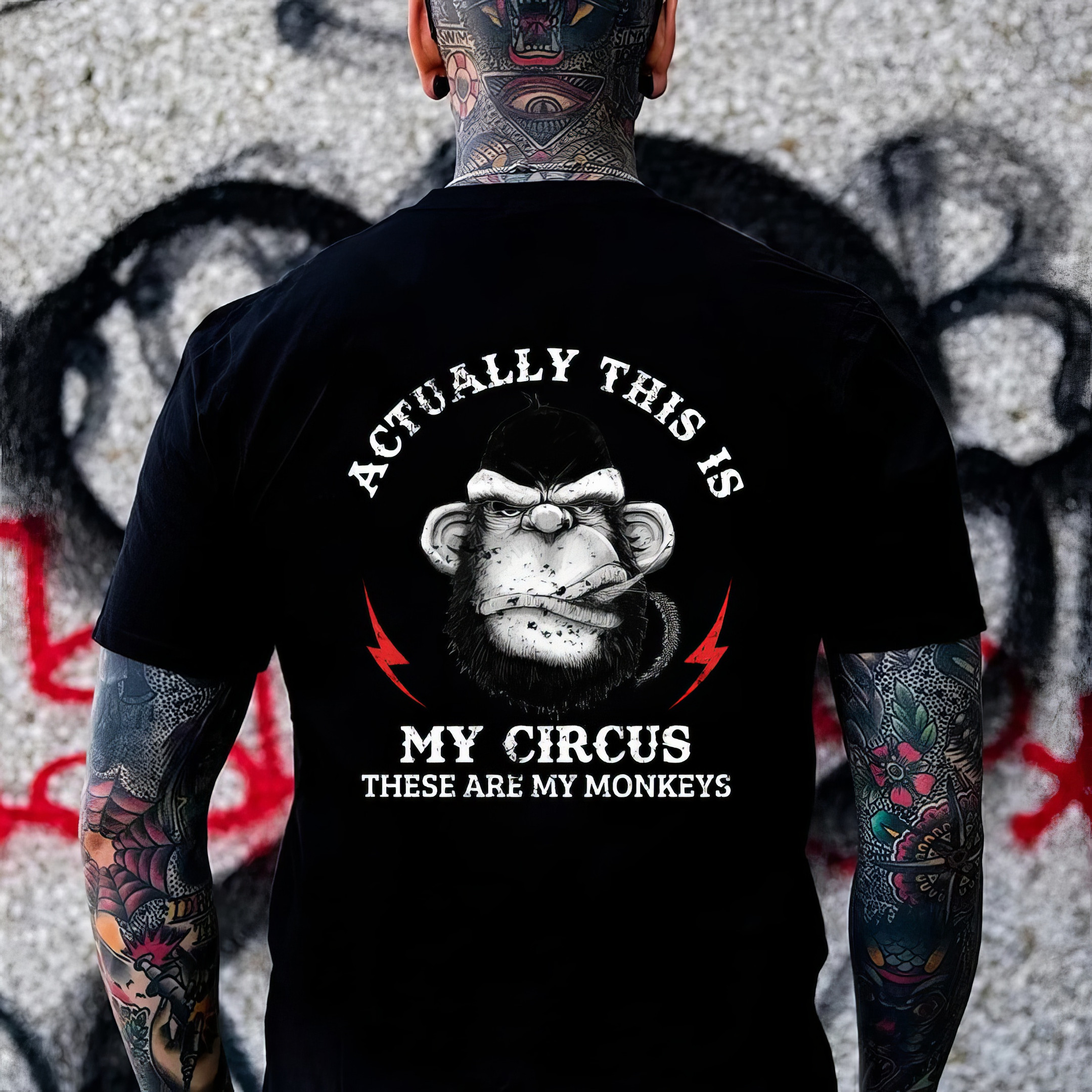 Actually This Is My Circus These Are My Monkeys T-Shirt Good Fathers Day Gifts Actually This Is My Circus These Are My Monkeys T-Shirt Good Fathers Day Gifts