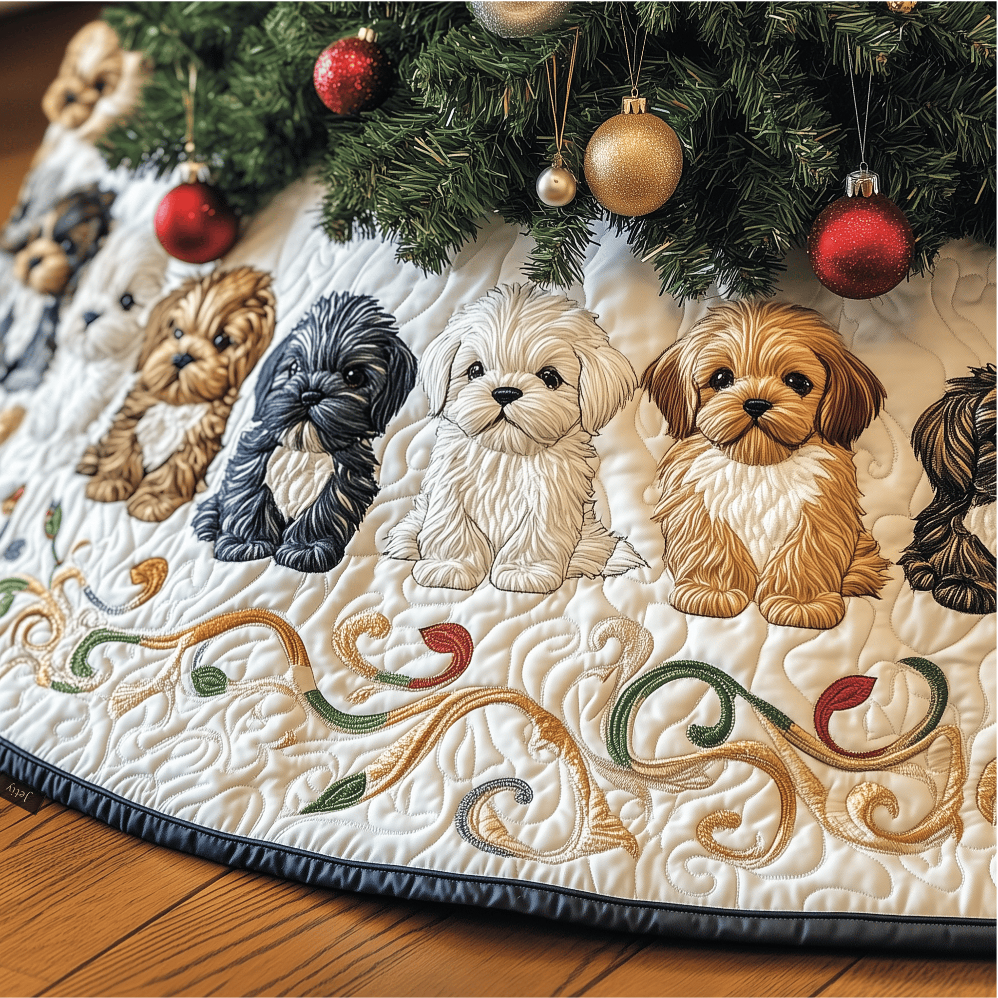 Adorable Christmas Shih Tzu Quilted Tree Skirt Enjoy Peace of Mind This Holiday with the Perfect Tree Skirt Adorable Christmas Shih Tzu Quilted Tree Skirt Enjoy Peace of Mind This Holiday with the Perfect Tree Skirt