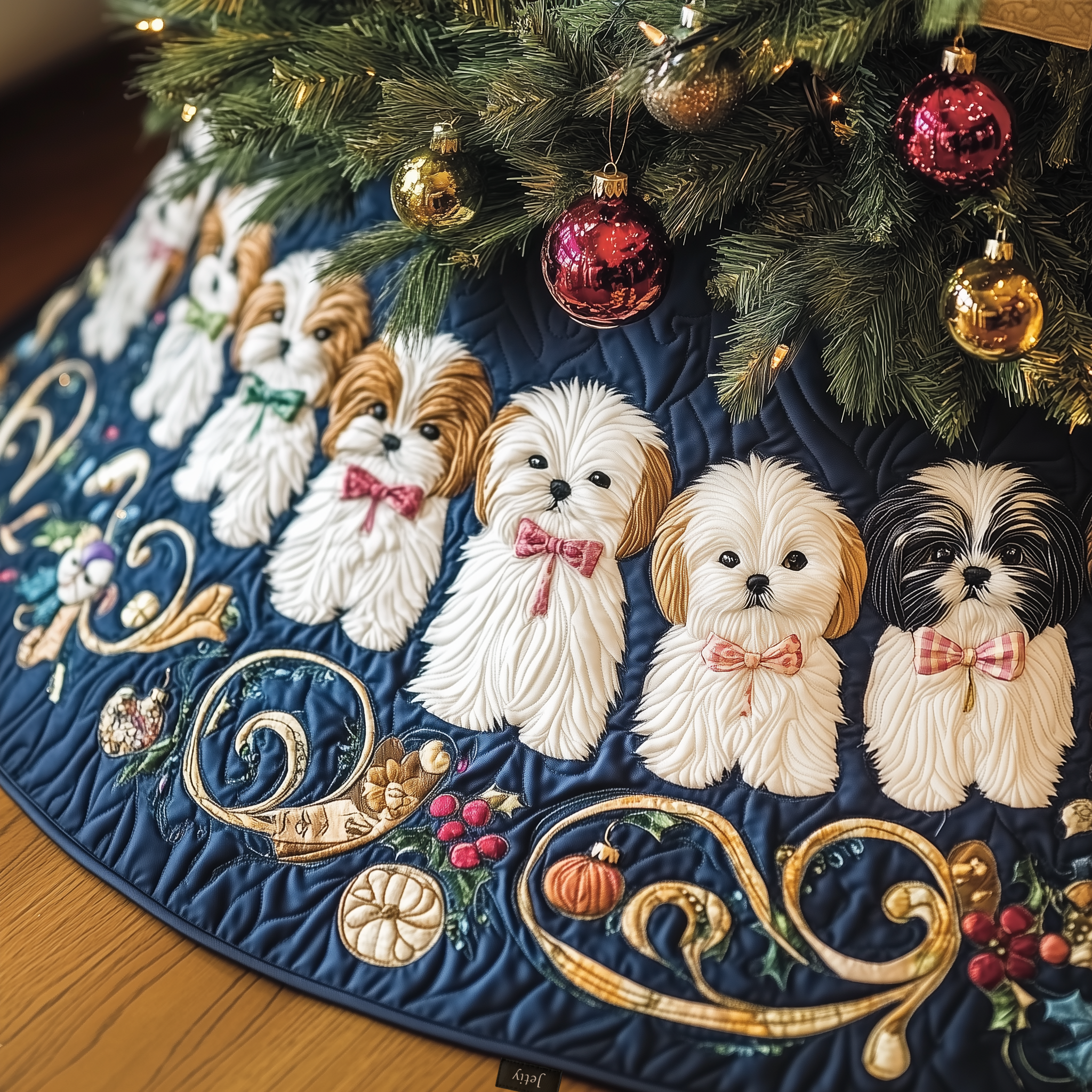 Adorable Christmas Shih Tzu Quilted Tree Skirt Feel the Spirit of the Holidays with a Trusted Tree Skirt Adorable Christmas Shih Tzu Quilted Tree Skirt Feel the Spirit of the Holidays with a Trusted Tree Skirt