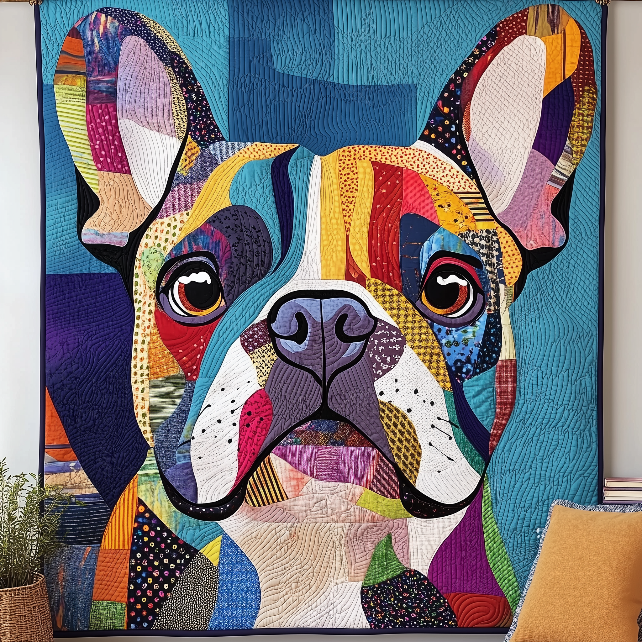 Adorable French Bulldog Quilted Blanket Sofa Throw Blanket Items Cool Gifts For Pet Lovers Adorable French Bulldog Quilted Blanket Sofa Throw Blanket Items Cool Gifts For Pet Lovers