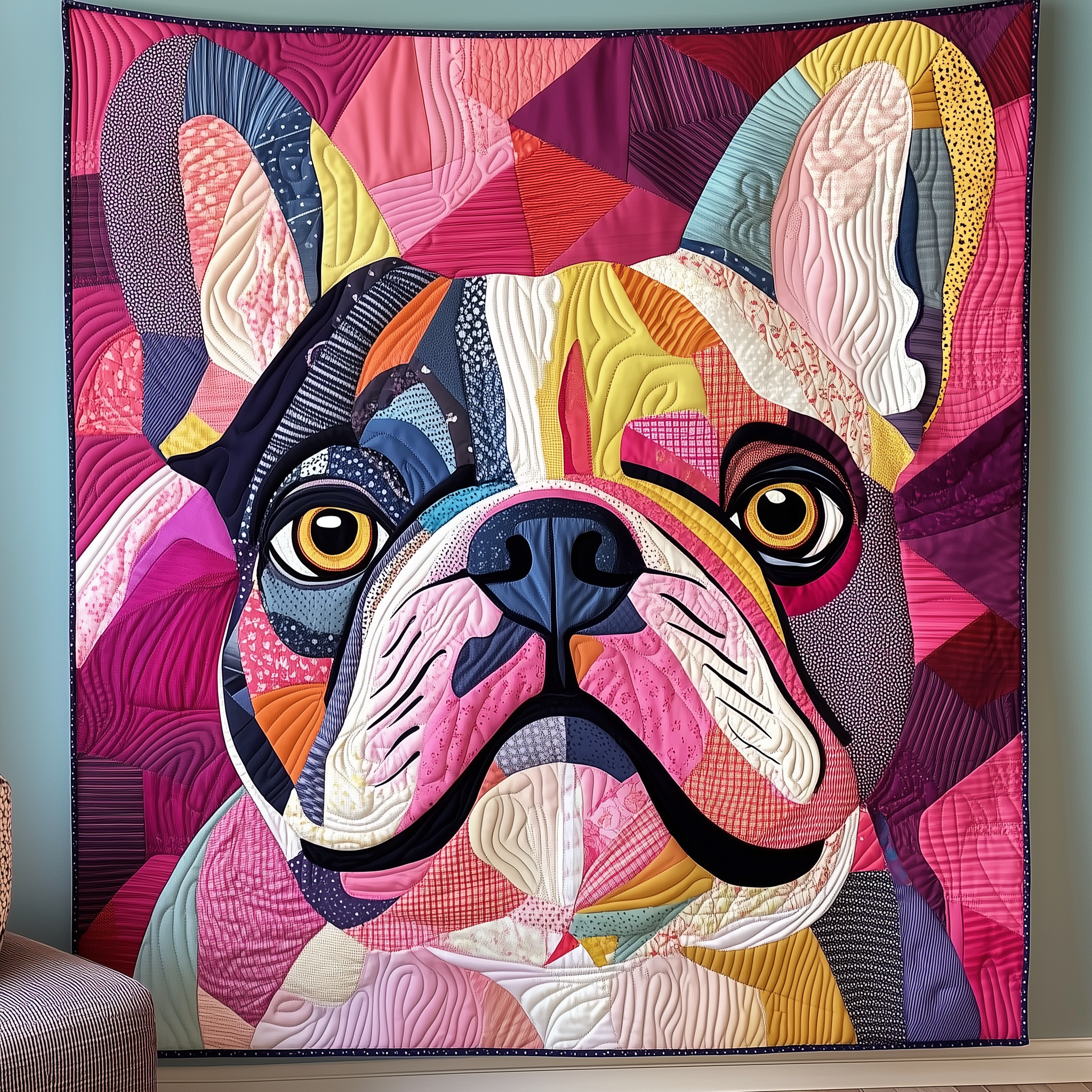 Adorable French Bulldog Quilted Blanket Sofa Throw Blanket Items Dog Themed Gifts For Humans Adorable French Bulldog Quilted Blanket Sofa Throw Blanket Items Dog Themed Gifts For Humans