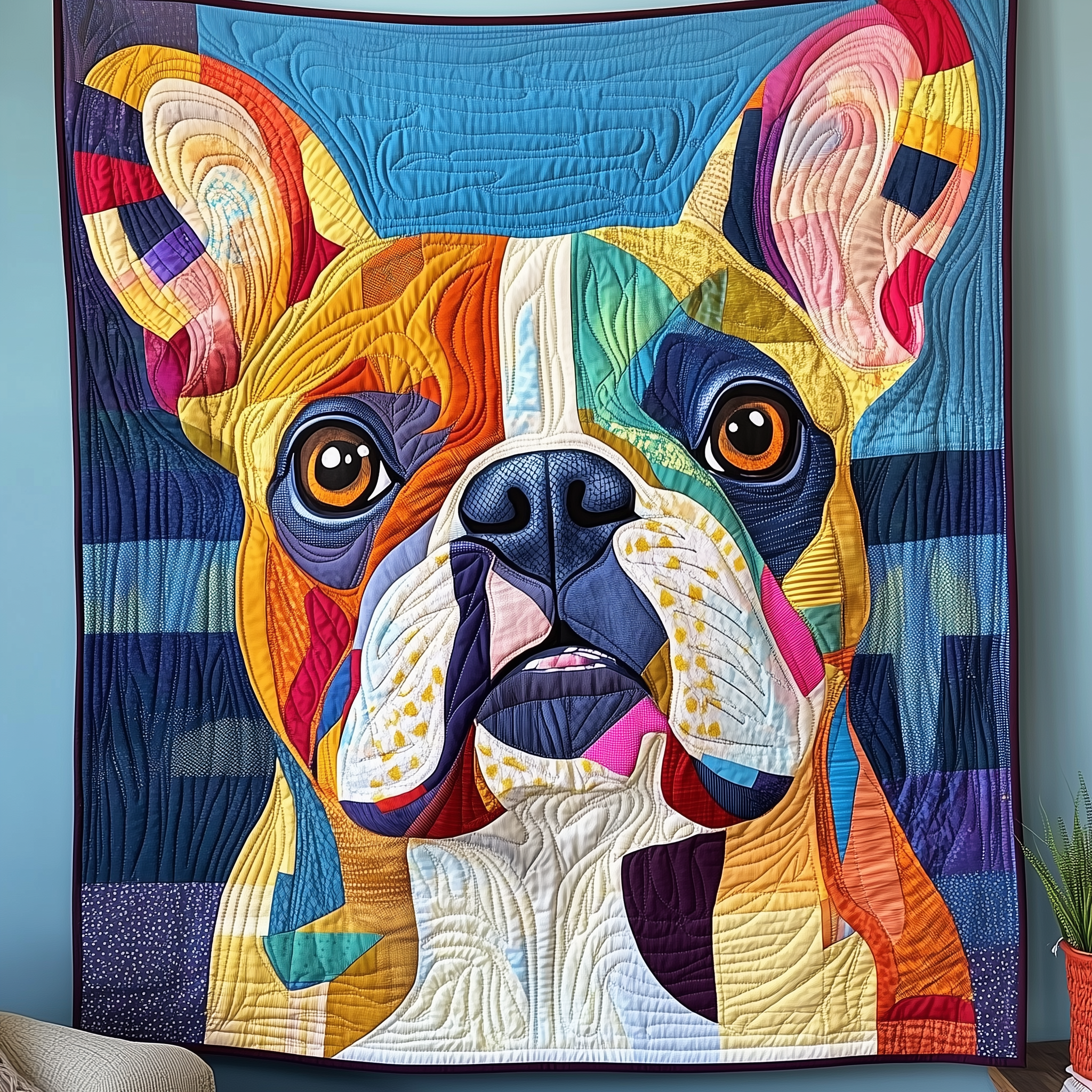 Adorable French Bulldog Quilted Blanket Sofa Throw Blanket Items Great Gifts For Pet Lovers Adorable French Bulldog Quilted Blanket Sofa Throw Blanket Items Great Gifts For Pet Lovers