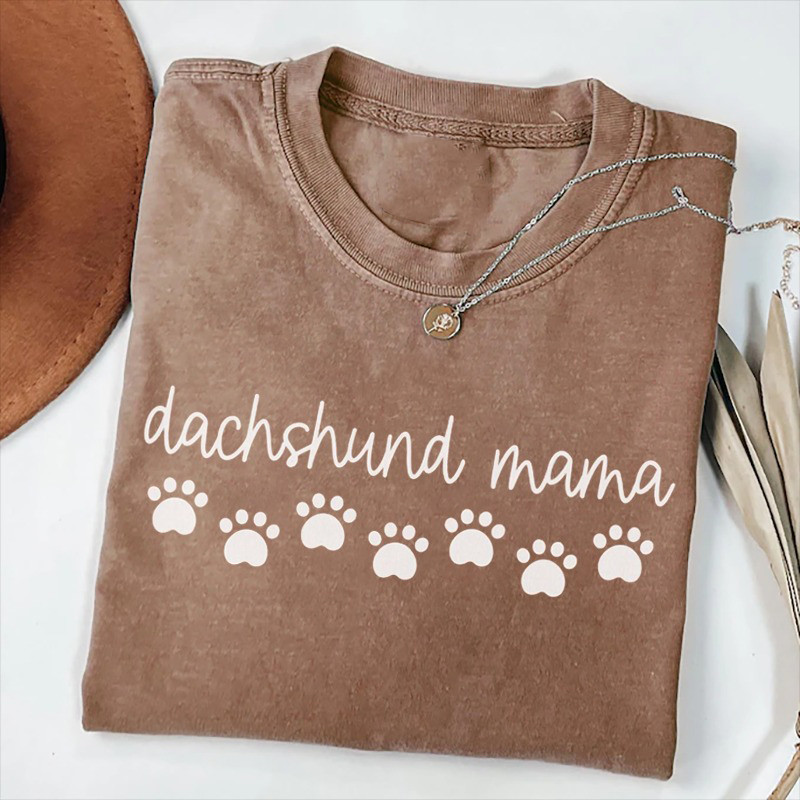 Adorable Paws Dachshund Mama T-shirt Best Gift For Daughter'S First Mother'S Day Adorable Paws Dachshund Mama T-shirt Best Gift For Daughter'S First Mother'S Day