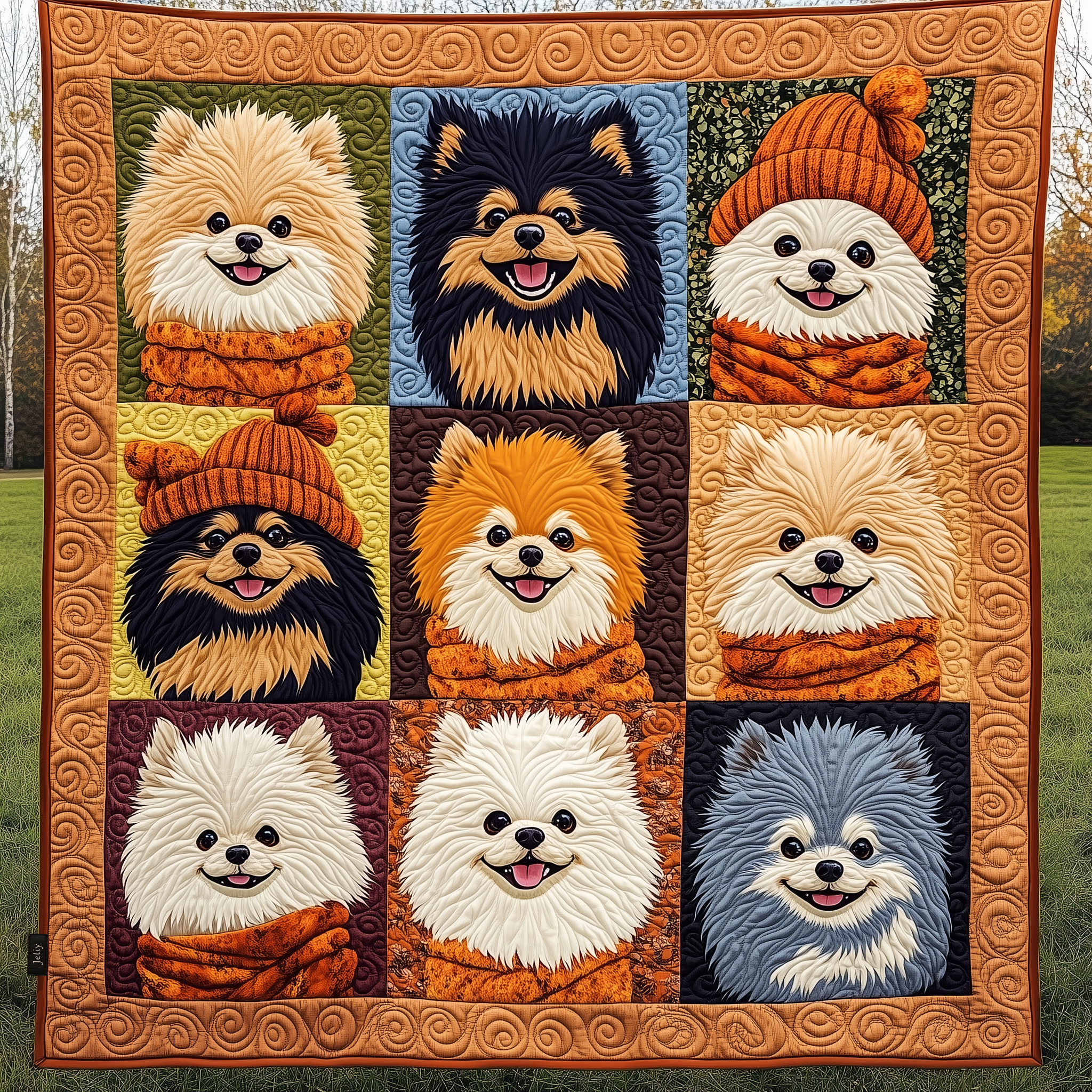 Adorable Pomeranian Quilted Blanket Feel the Versatility of a Blanket That Adapts to You Adorable Pomeranian Quilted Blanket Feel the Versatility of a Blanket That Adapts to You
