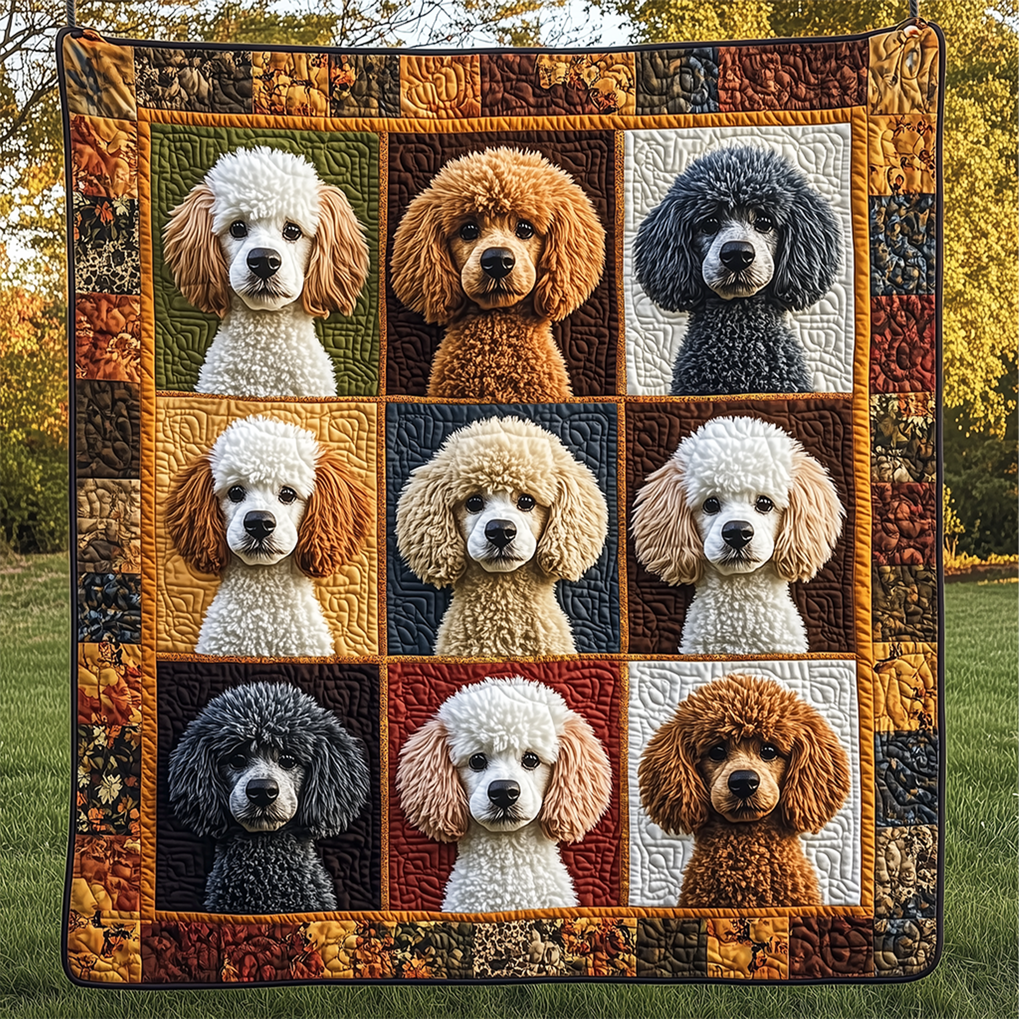 Adorable Poodle Quilted Blanket Enjoy Every Moment with a Blanket That Works Anywhere Adorable Poodle Quilted Blanket Enjoy Every Moment with a Blanket That Works Anywhere