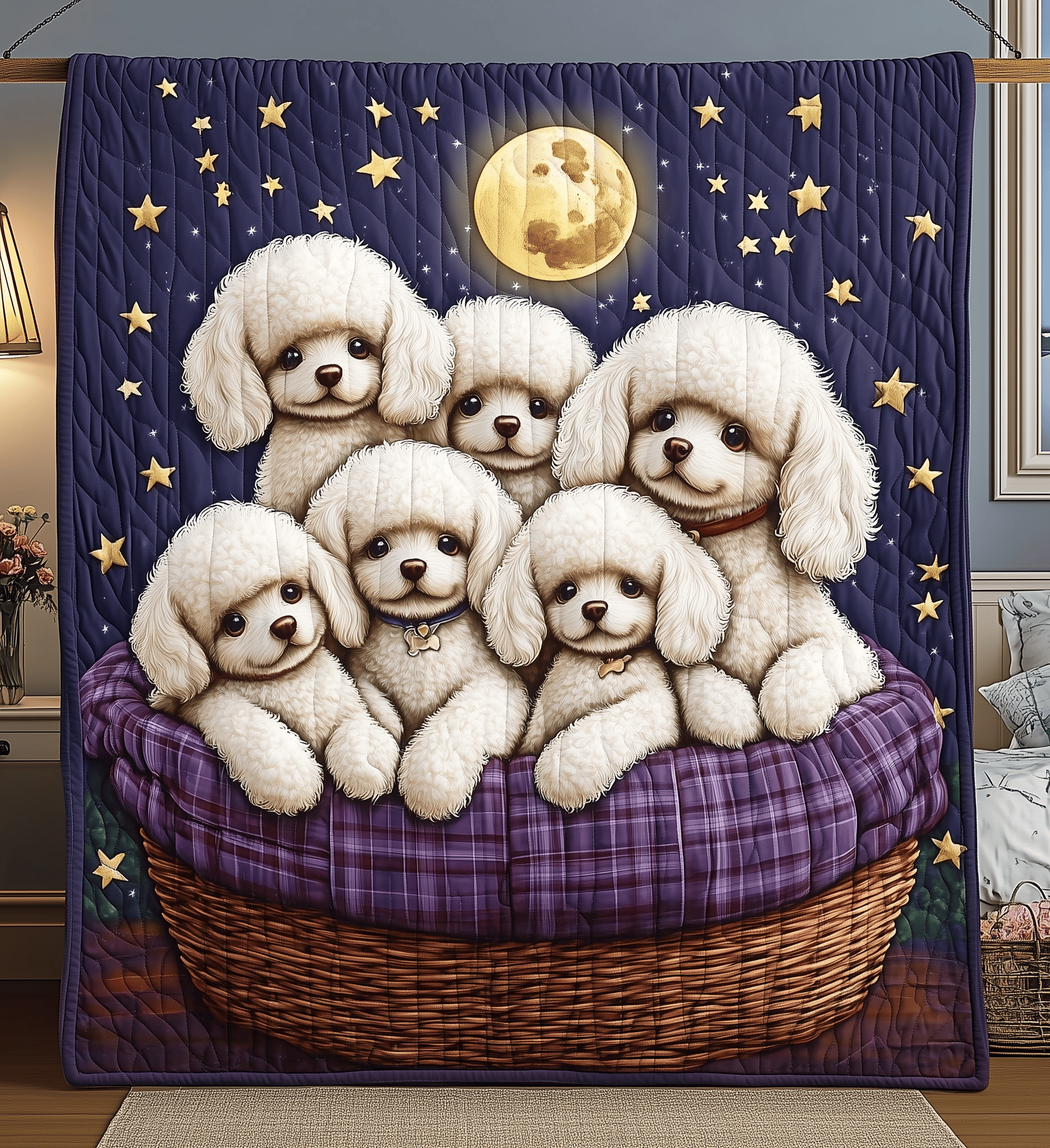 Adorable Poodle Quilted Blanket Enjoy Every Moment with a Blanket That Works Anywhere Adorable Poodle Quilted Blanket Enjoy Every Moment with a Blanket That Works Anywhere
