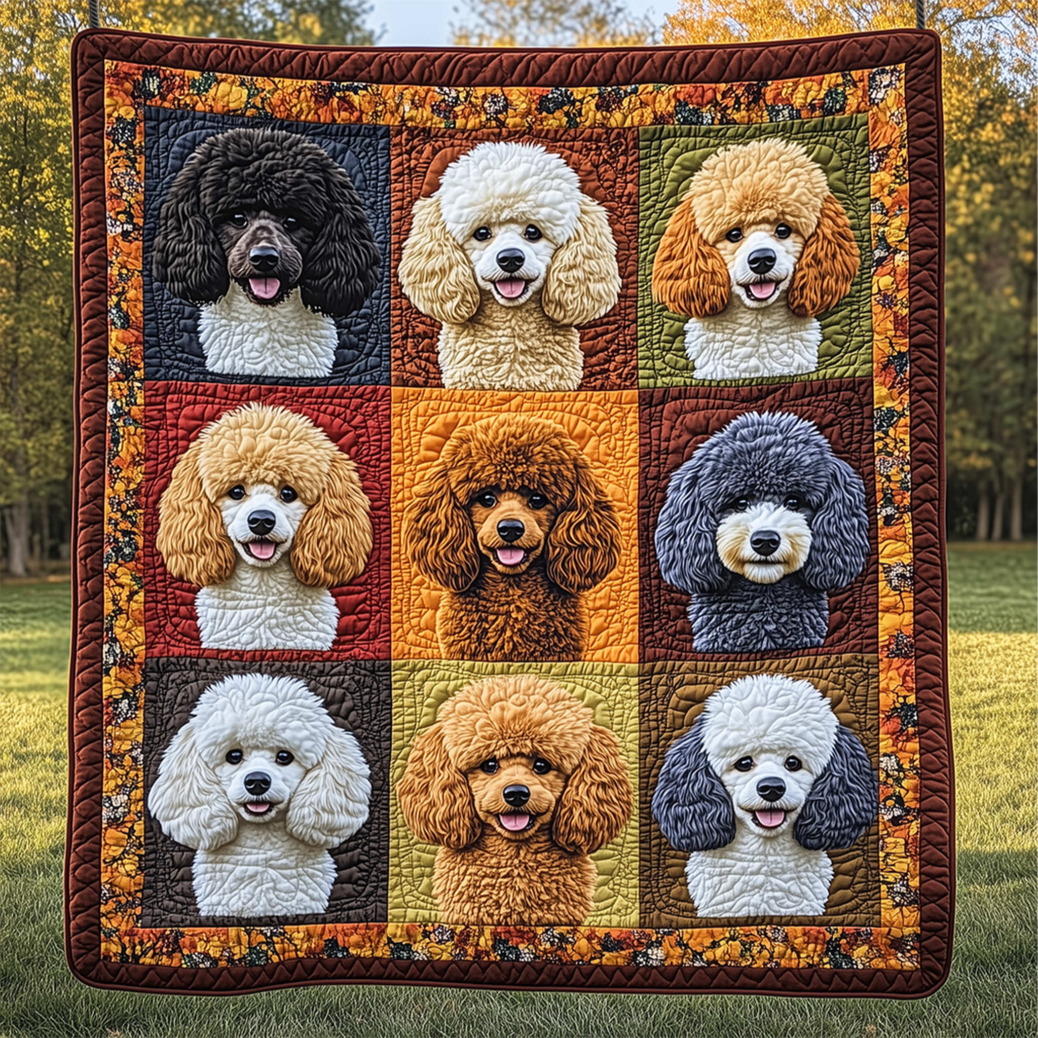 Adorable Poodle Quilted Blanket Feel At Ease with a Blanket That's Perfectly Practical Adorable Poodle Quilted Blanket Feel At Ease with a Blanket That's Perfectly Practical