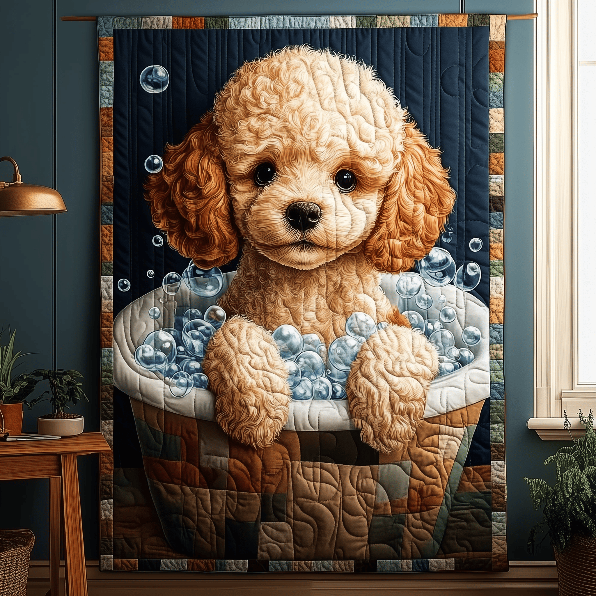 Adorable Poodle Quilted Blanket Feel the Magic of Family Time with a Blanket That Fits All Adorable Poodle Quilted Blanket Feel the Magic of Family Time with a Blanket That Fits All
