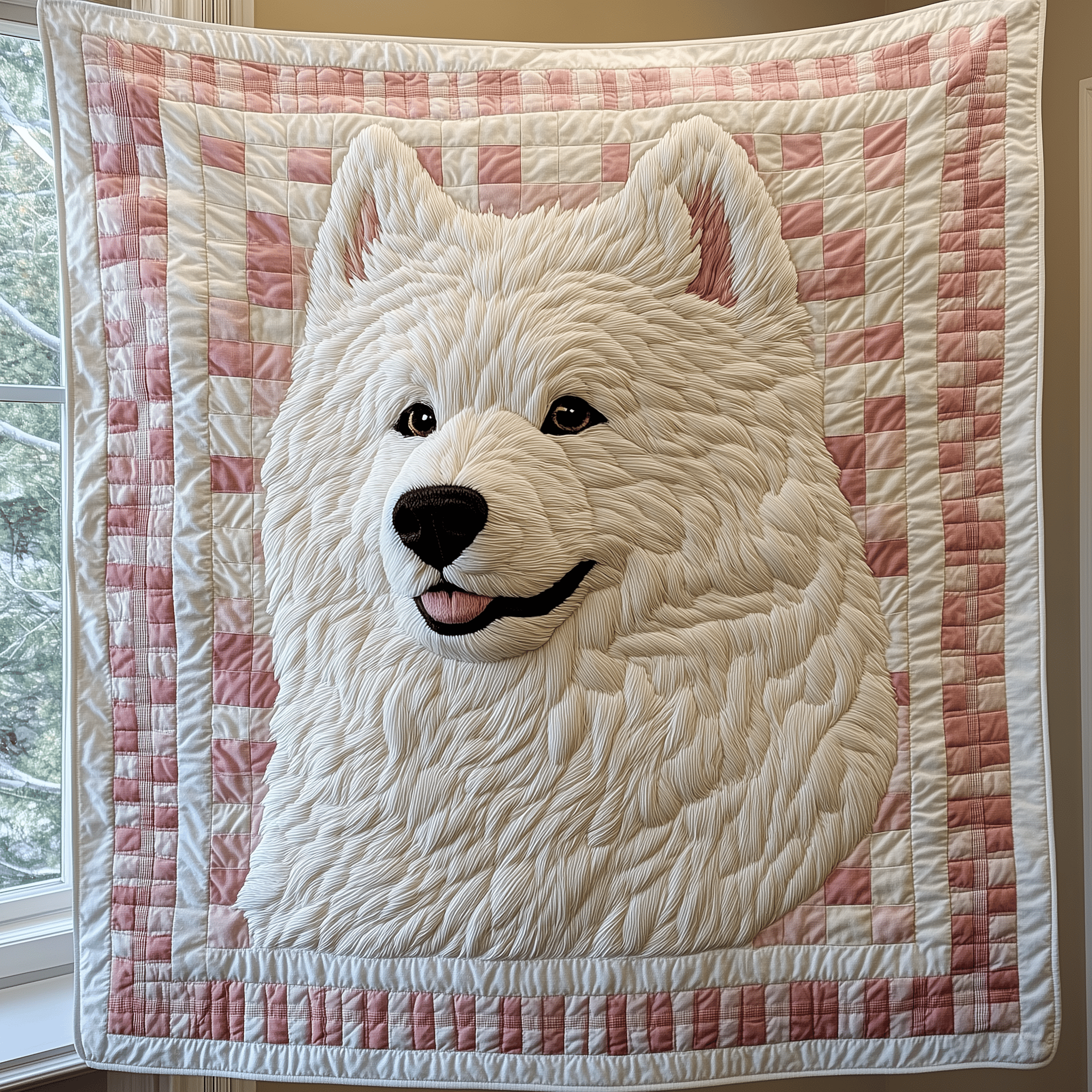 Adorable Samoyed Quilted Blanket Experience True Personal Comfort with Our Blanket Adorable Samoyed Quilted Blanket Experience True Personal Comfort with Our Blanket