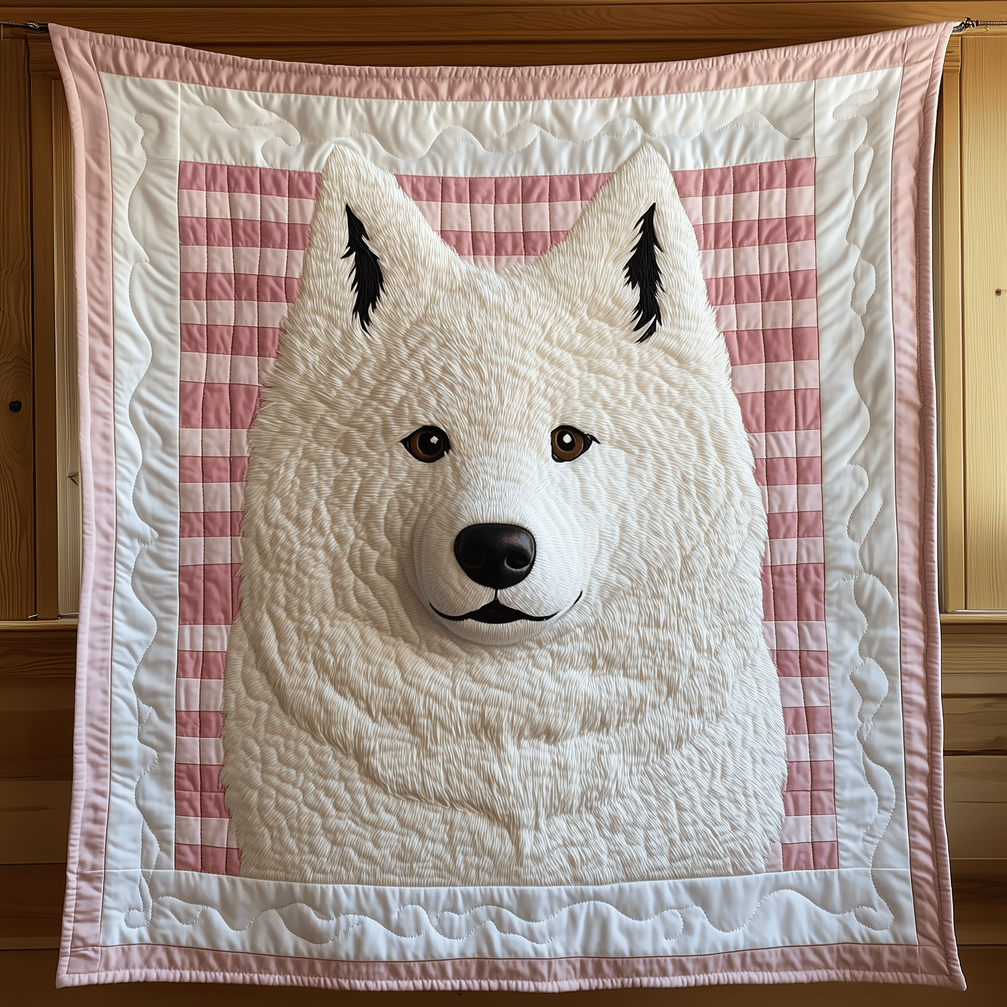 Adorable Samoyed Quilted Blanket Feel the Luxury of a Blanket That Stands Out Adorable Samoyed Quilted Blanket Feel the Luxury of a Blanket That Stands Out