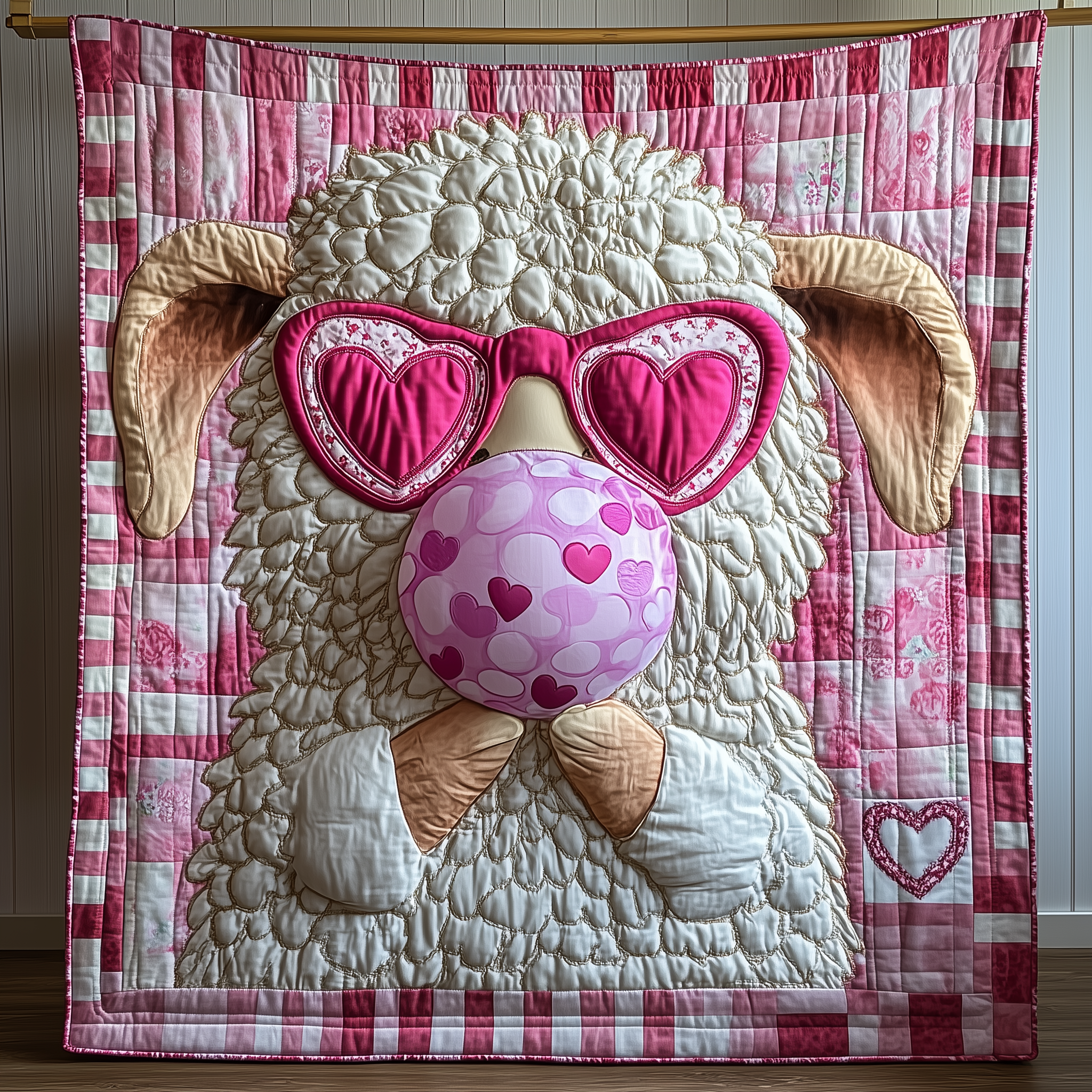 Adorable Sheep Gift For Her Quilted Blanket Unique Throw Blanket Item Merch Sheep Gifts For Him Adorable Sheep Gift For Her Quilted Blanket Unique Throw Blanket Item Merch Sheep Gifts For Him