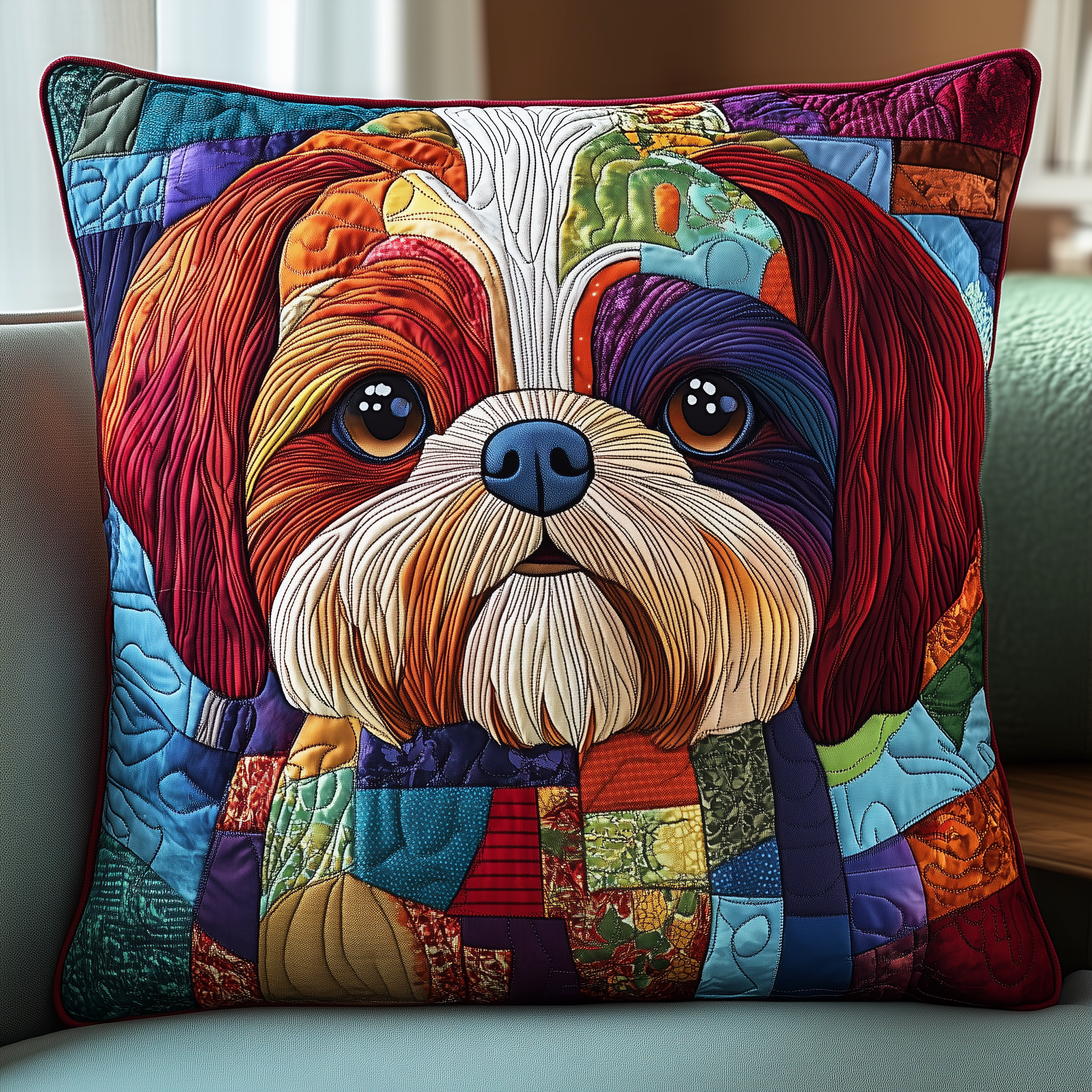 Adorable Shih Tzu Quilted Pillow Case A Durable Pillow Case for LongLasting Comfort Adorable Shih Tzu Quilted Pillow Case A Durable Pillow Case for LongLasting Comfort
