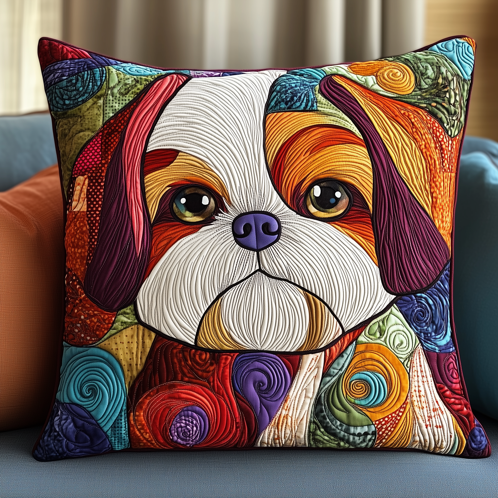 Adorable Shih Tzu Quilted Pillow Case Sleep Soundly with a HighQuality Pillow Case Adorable Shih Tzu Quilted Pillow Case Sleep Soundly with a HighQuality Pillow Case