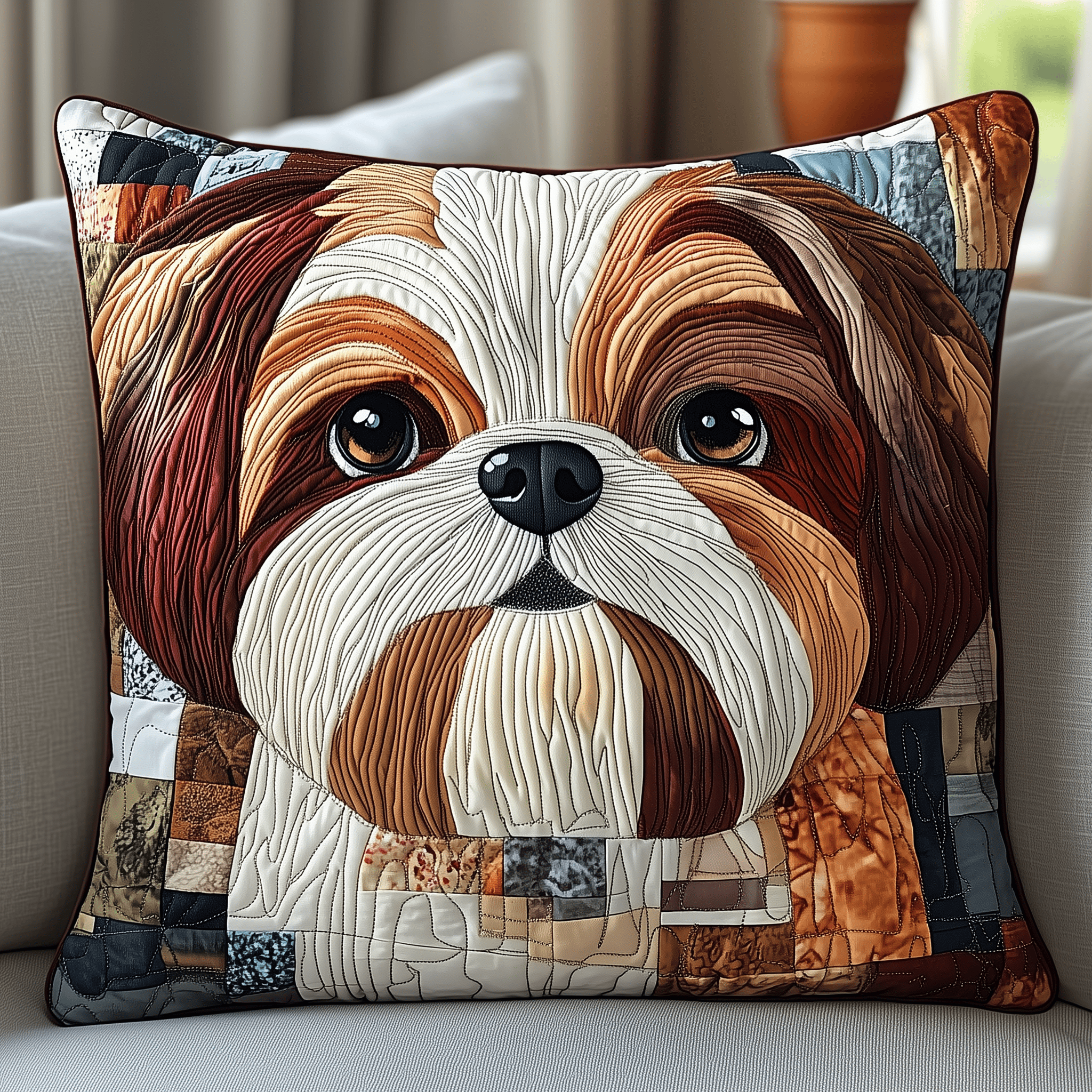 Adorable Shih Tzu Quilted Pillow Case Wrap Your Dreams in Comfort with Luxurious Pillow Cases Adorable Shih Tzu Quilted Pillow Case Wrap Your Dreams in Comfort with Luxurious Pillow Cases