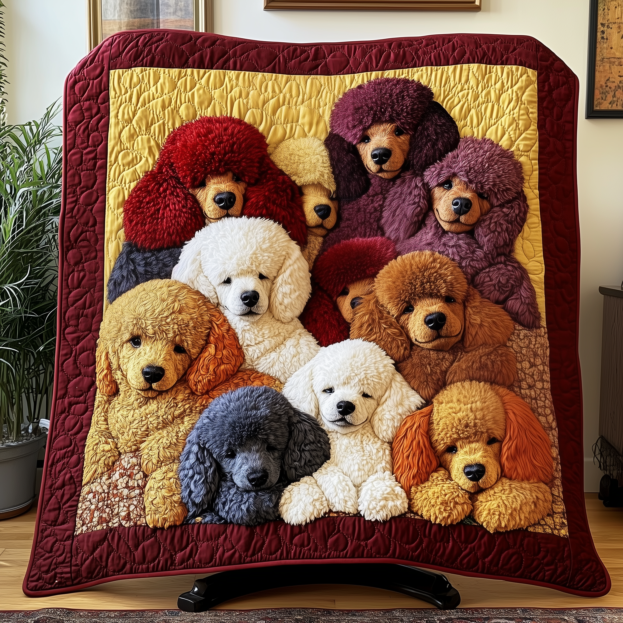 Adorable Sleepy Poodles Quilted Blanket Nice Throw Blankets Present Ideas For Dog Lovers Adorable Sleepy Poodles Quilted Blanket Nice Throw Blankets Present Ideas For Dog Lovers