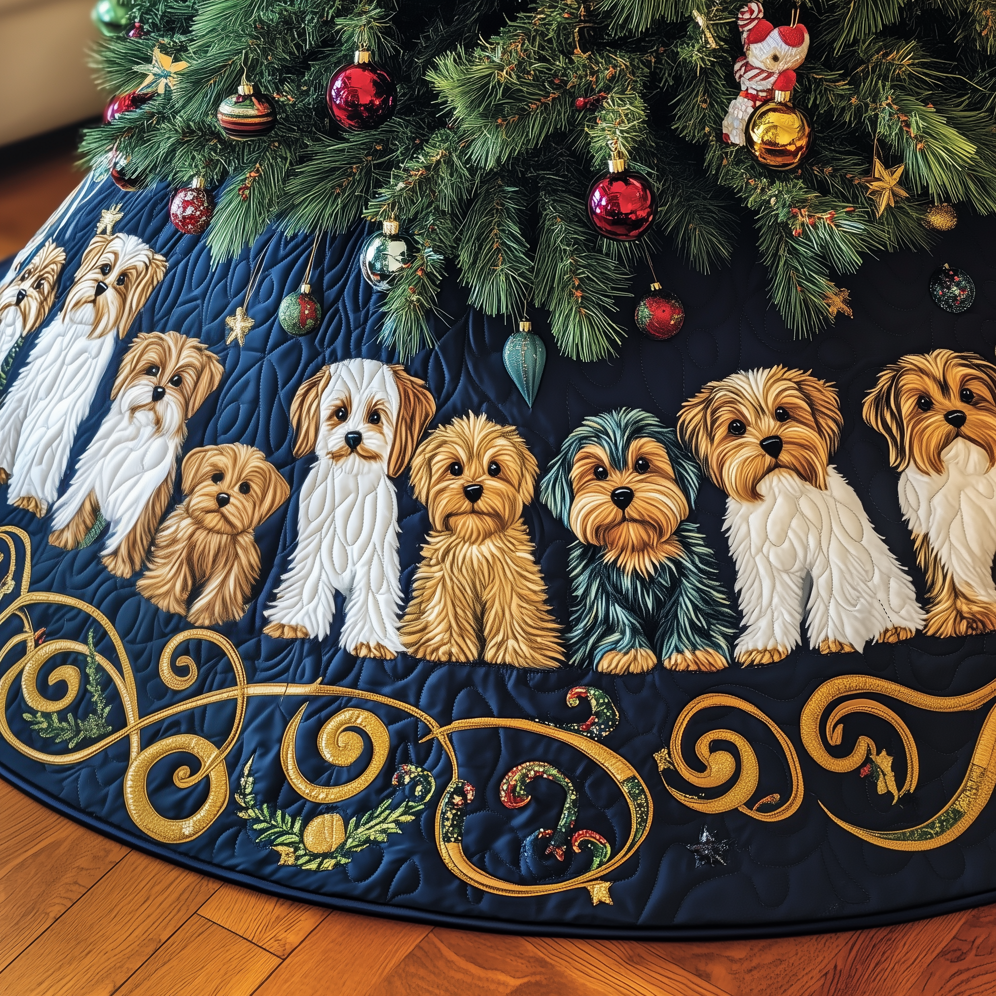 Adorable Yorkshire Terrier Quilted Tree Skirt Bring Joy to Your Home with a Trustworthy Tree Skirt Adorable Yorkshire Terrier Quilted Tree Skirt Bring Joy to Your Home with a Trustworthy Tree Skirt