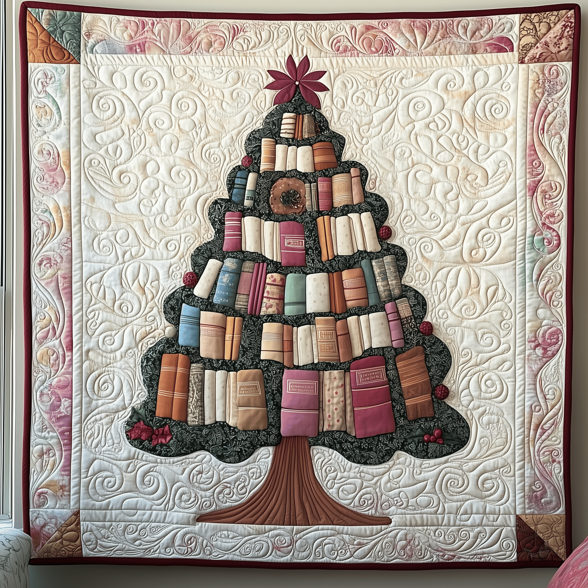 All Booked for Christmas Quilted Blanket Feel Like Royalty with a Blanket Fit for Kings All Booked for Christmas Quilted Blanket Feel Like Royalty with a Blanket Fit for Kings