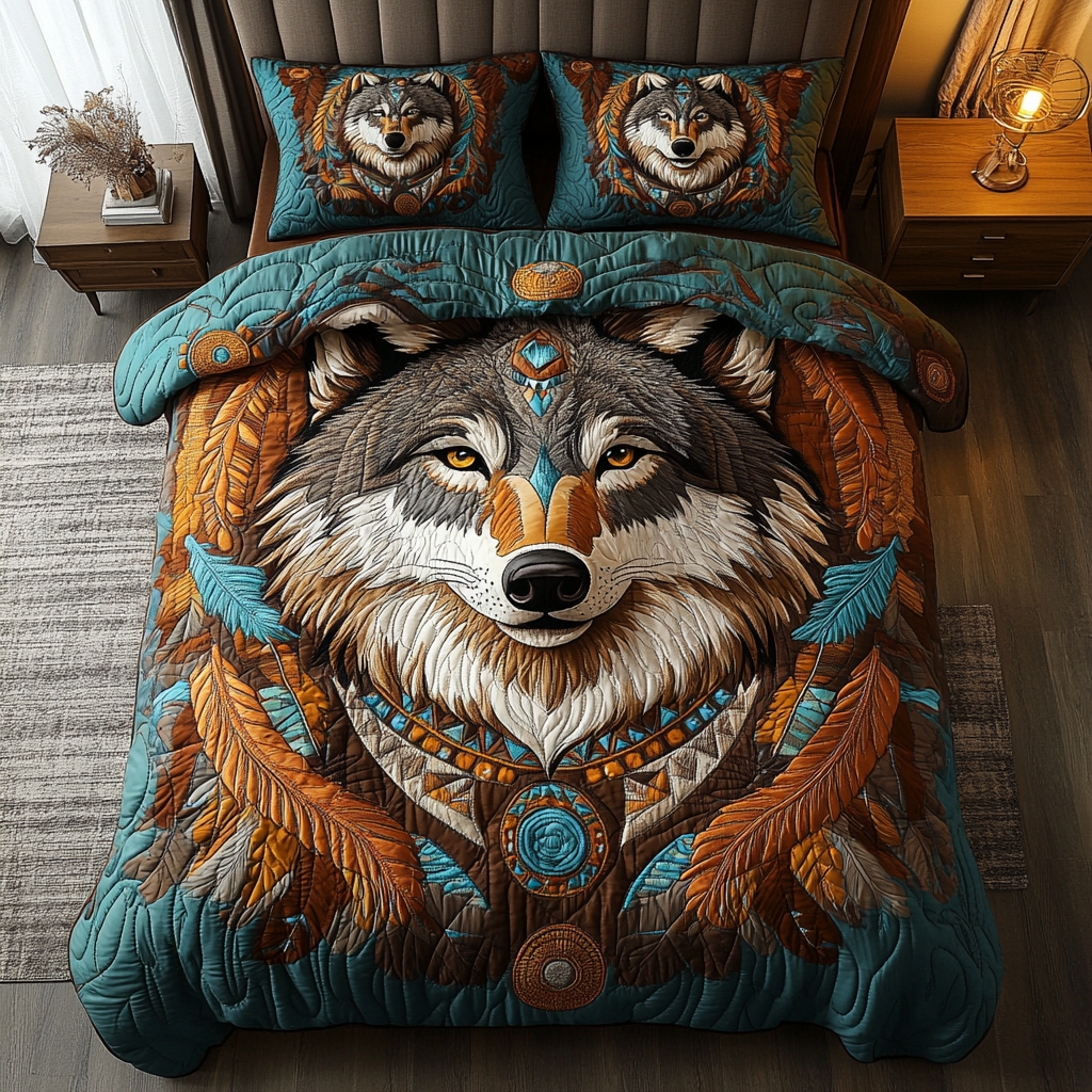 Alpha Spirit Quilted Bedding Set Christmas Gift Idea Alpha Spirit Quilted Bedding Set Christmas Gift Idea