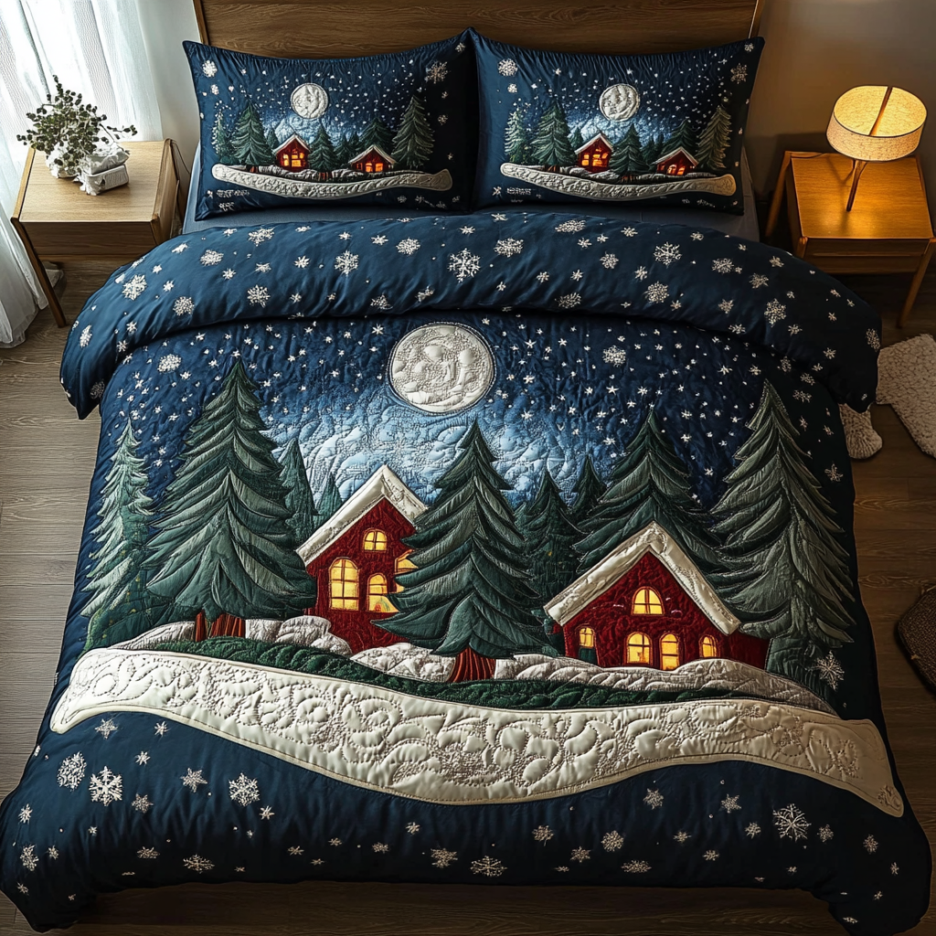 Alpine Glow Charm Quilted Bedding Set Christmas Gifts For Mom Alpine Glow Charm Quilted Bedding Set Christmas Gifts For Mom