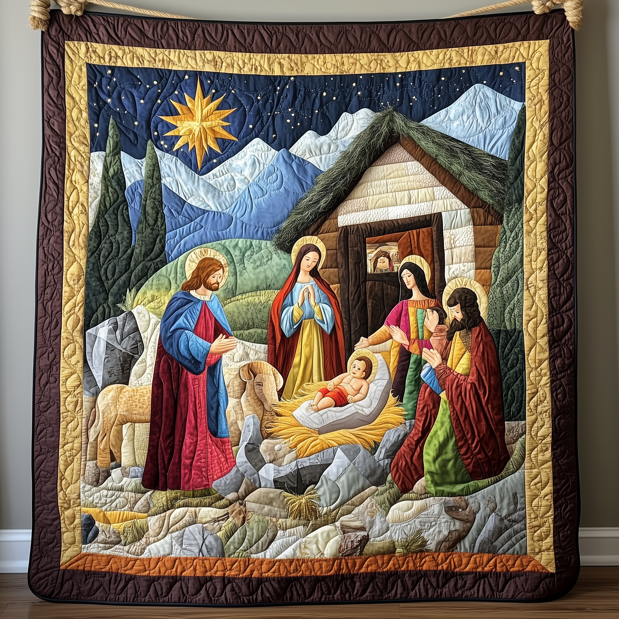 Amazing Grace Nativity Scene Quilted Blanket Celebrate Your Individuality with a Blanket That Speaks to You Amazing Grace Nativity Scene Quilted Blanket Celebrate Your Individuality with a Blanket That Speaks to You