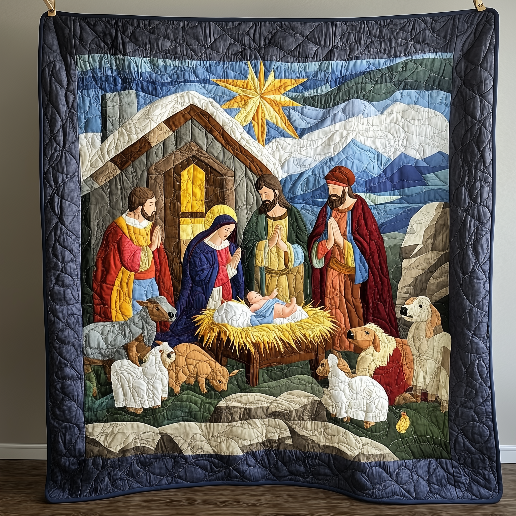Amazing Grace Nativity Scene Quilted Blanket Enjoy Tailored Comfort with Our Exclusive Blanket Amazing Grace Nativity Scene Quilted Blanket Enjoy Tailored Comfort with Our Exclusive Blanket