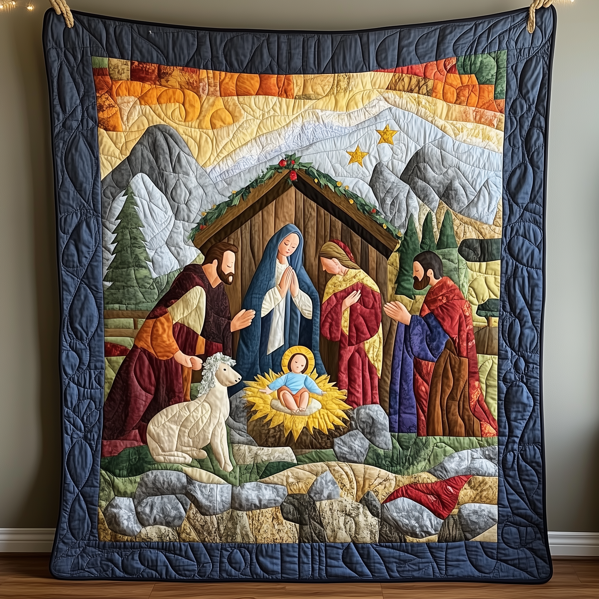 Amazing Grace Nativity Scene Quilted Blanket Feel the Luxury of a Blanket That Stands Out Amazing Grace Nativity Scene Quilted Blanket Feel the Luxury of a Blanket That Stands Out