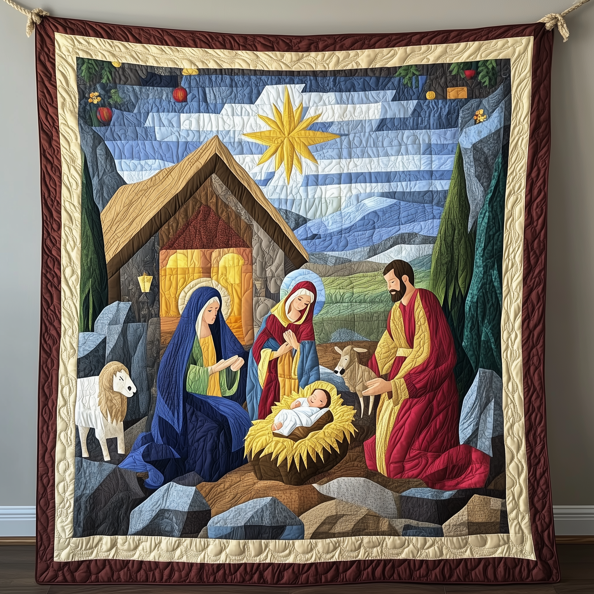 Amazing Grace Nativity Scene Quilted Blanket Feel the Power of Personalized Comfort with Our Blanket Amazing Grace Nativity Scene Quilted Blanket Feel the Power of Personalized Comfort with Our Blanket