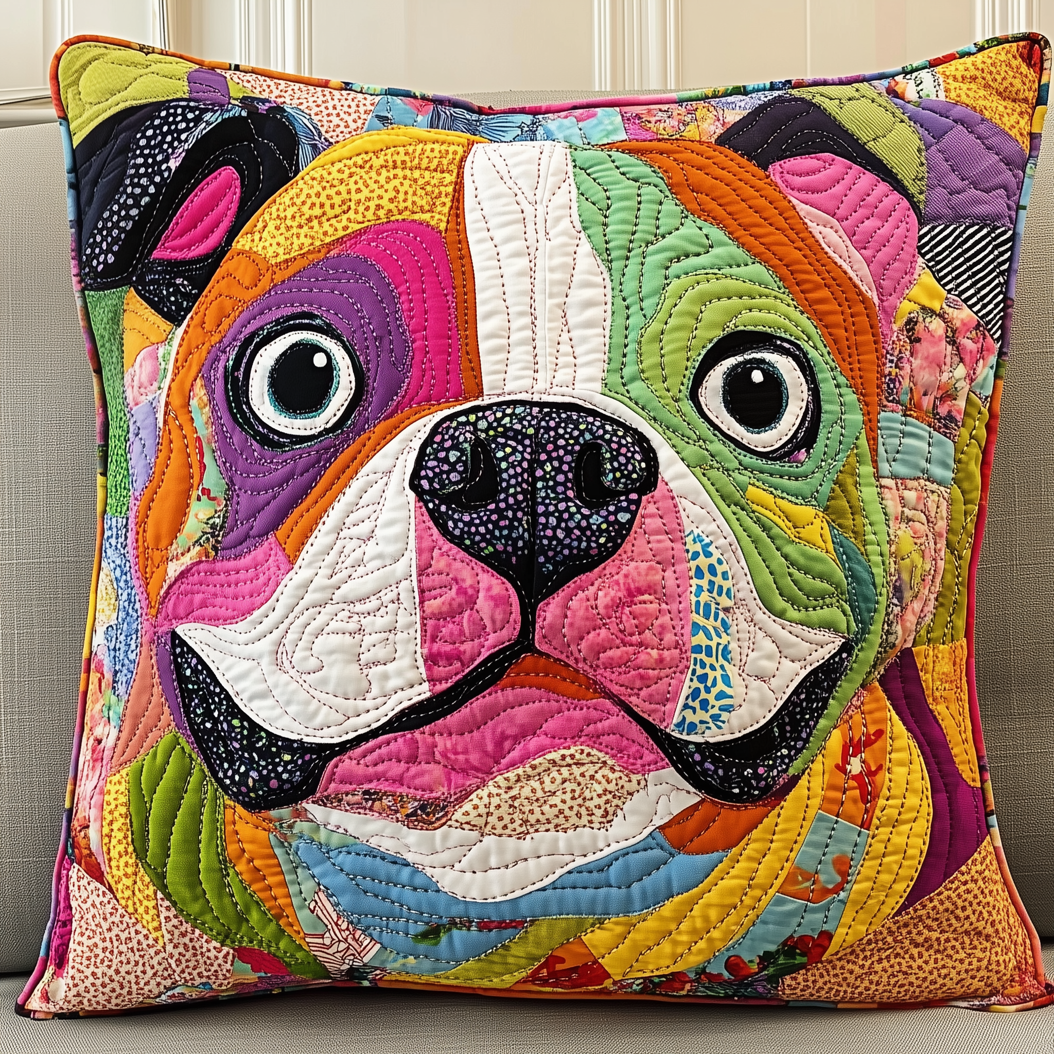 American Bulldog Quilted Pillow Case Feel Better Sleep Today with a Pillow Case Upgrade American Bulldog Quilted Pillow Case Feel Better Sleep Today with a Pillow Case Upgrade