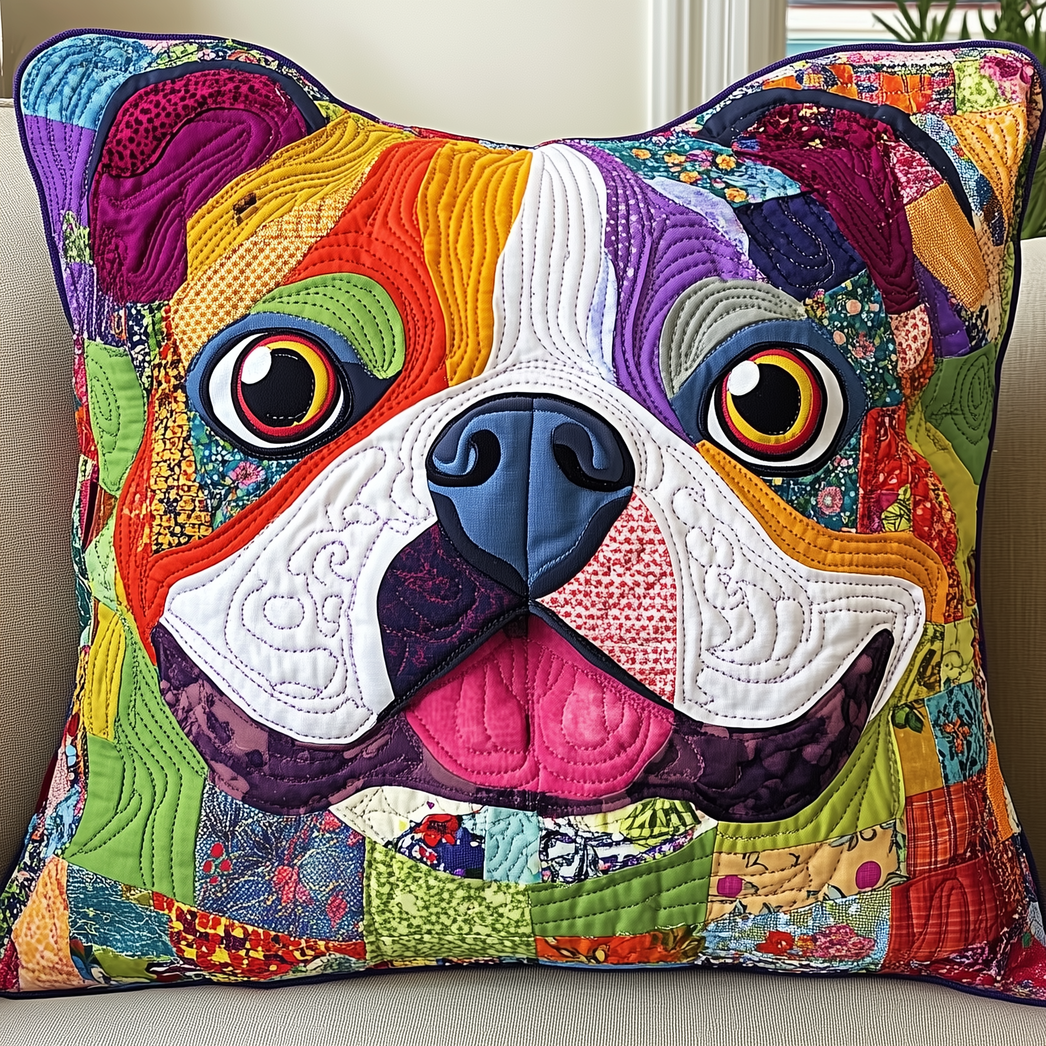 American Bulldog Quilted Pillow Case Hurry! Experience Comfort Before It's Gone American Bulldog Quilted Pillow Case Hurry! Experience Comfort Before It's Gone