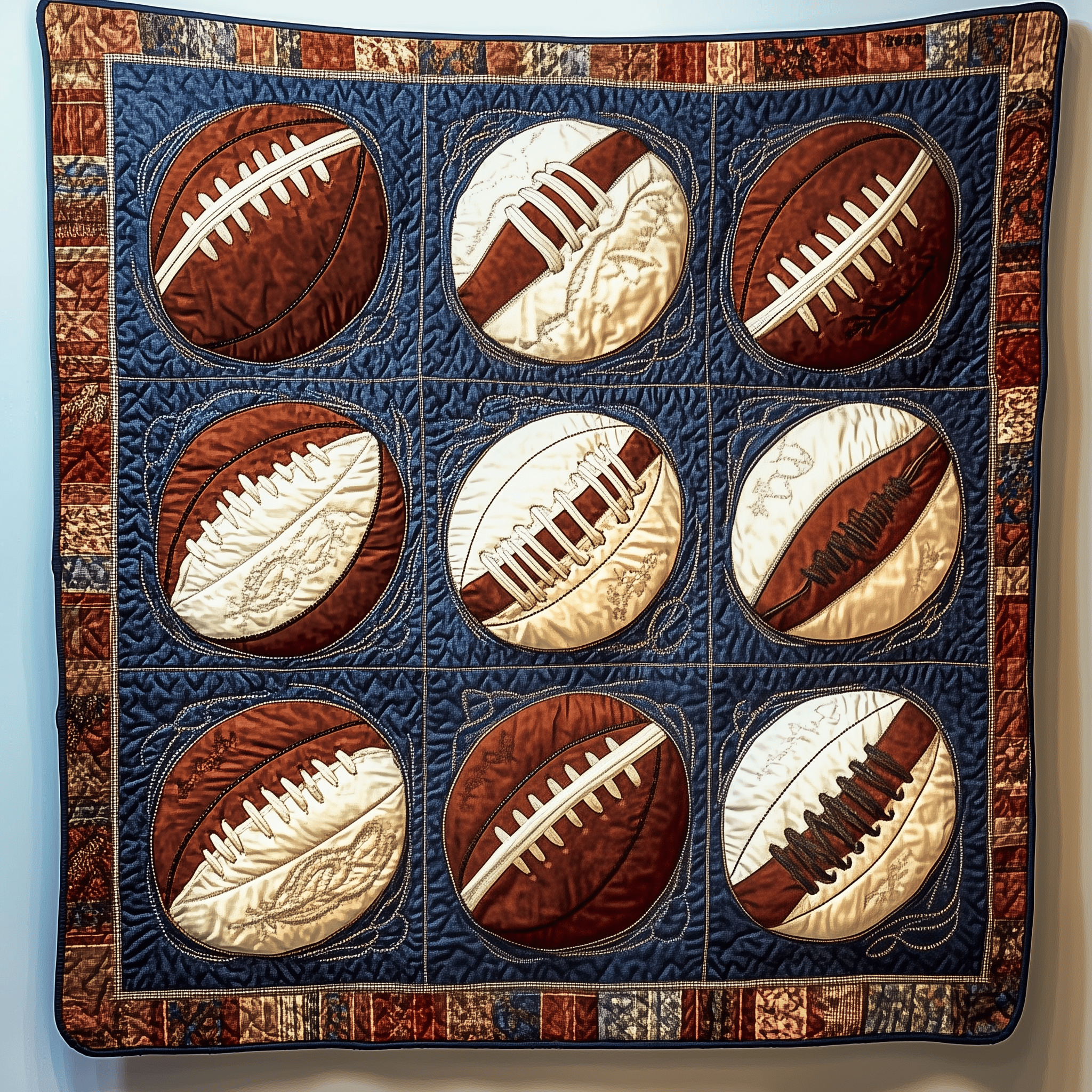 American Football Quilted Blanket A Blanket That Makes Family Nights Extra Special American Football Quilted Blanket A Blanket That Makes Family Nights Extra Special