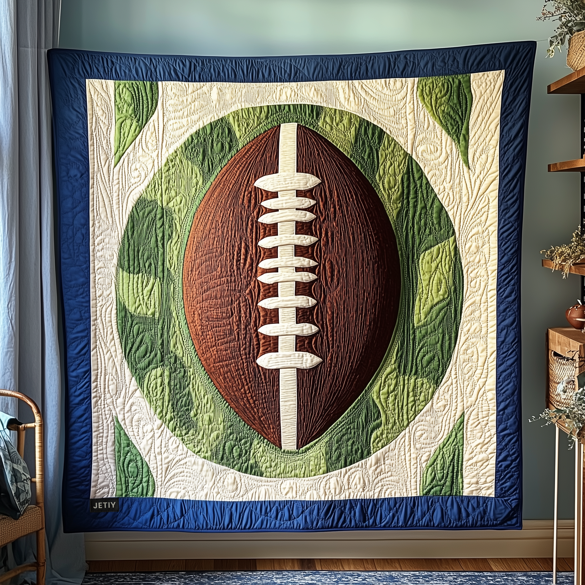 American Football Quilted Blanket Feel Inspired by a Blanket That's Anything But Ordinary American Football Quilted Blanket Feel Inspired by a Blanket That's Anything But Ordinary
