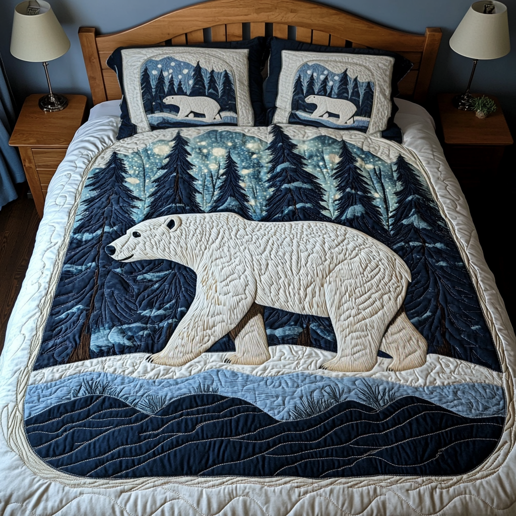 Arctic Bliss Quilted Bedding Set 2024 Christmas Gifts Arctic Bliss Quilted Bedding Set 2024 Christmas Gifts