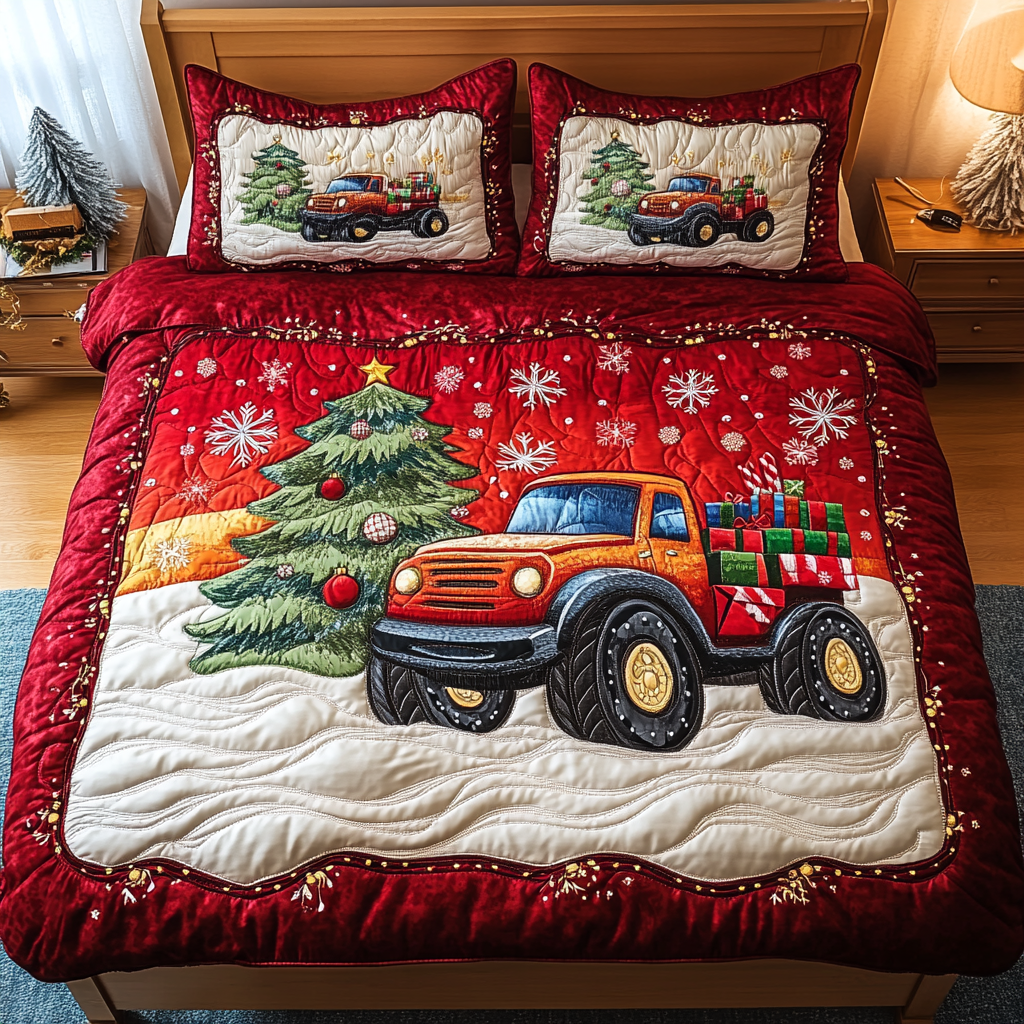 Arctic Truck Rally Quilted Bedding Set Mother Daughter Presents Arctic Truck Rally Quilted Bedding Set Mother Daughter Presents