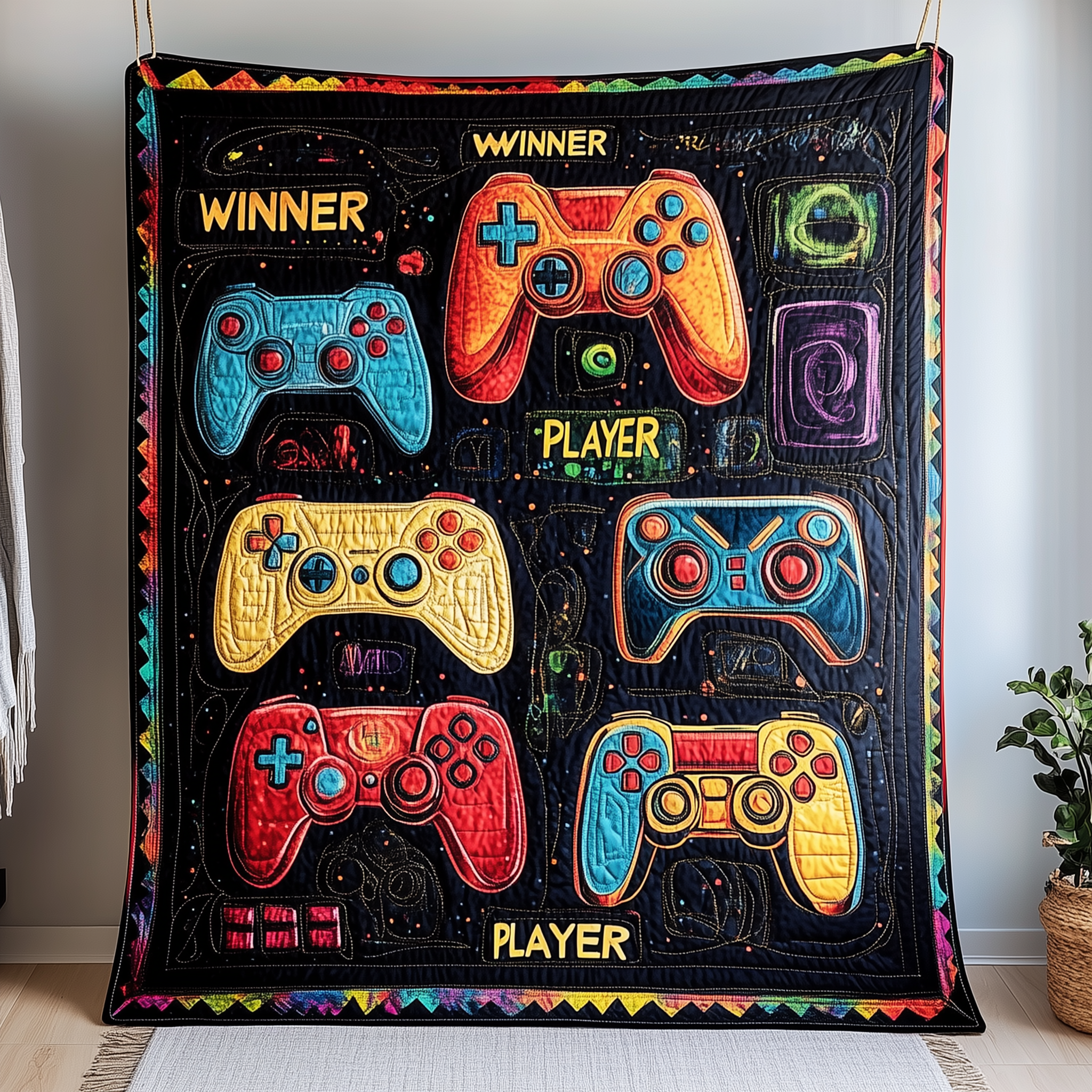 Art of Gaming Quilted Blanket Experience the Ultimate in Custom Comfort Art of Gaming Quilted Blanket Experience the Ultimate in Custom Comfort