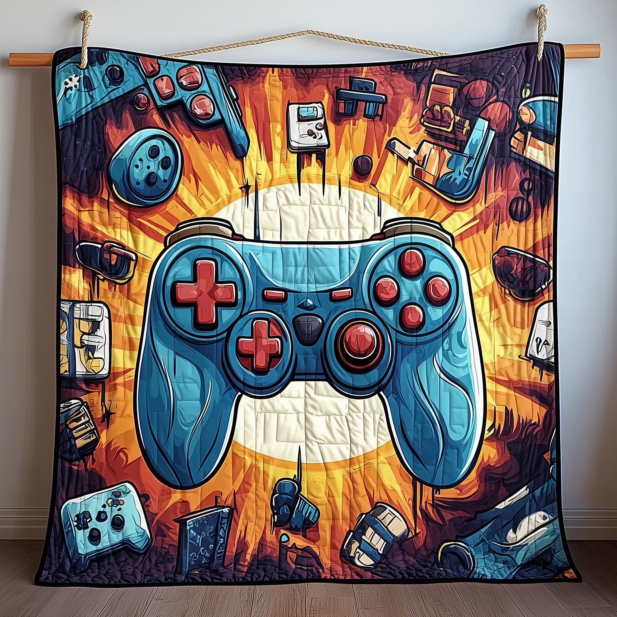 Art of Gaming Quilted Blanket Feel Like Royalty with a Blanket Fit for Kings Art of Gaming Quilted Blanket Feel Like Royalty with a Blanket Fit for Kings