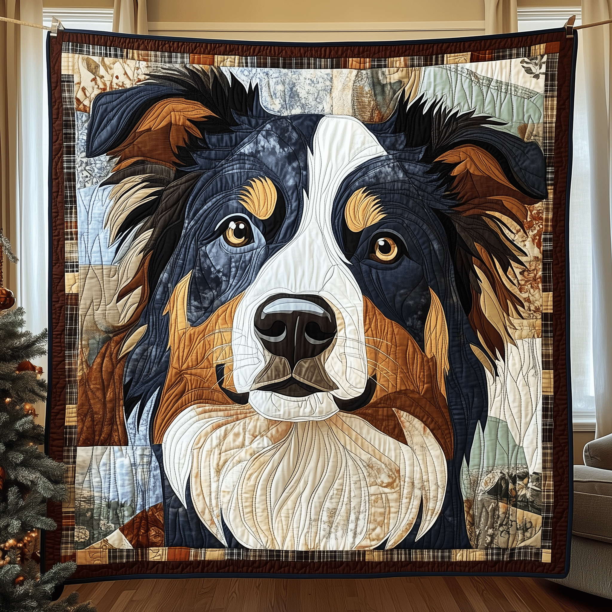 Australian Shepherd Quilted Blanket Feel the Versatility of a Blanket That Adapts to You Australian Shepherd Quilted Blanket Feel the Versatility of a Blanket That Adapts to You