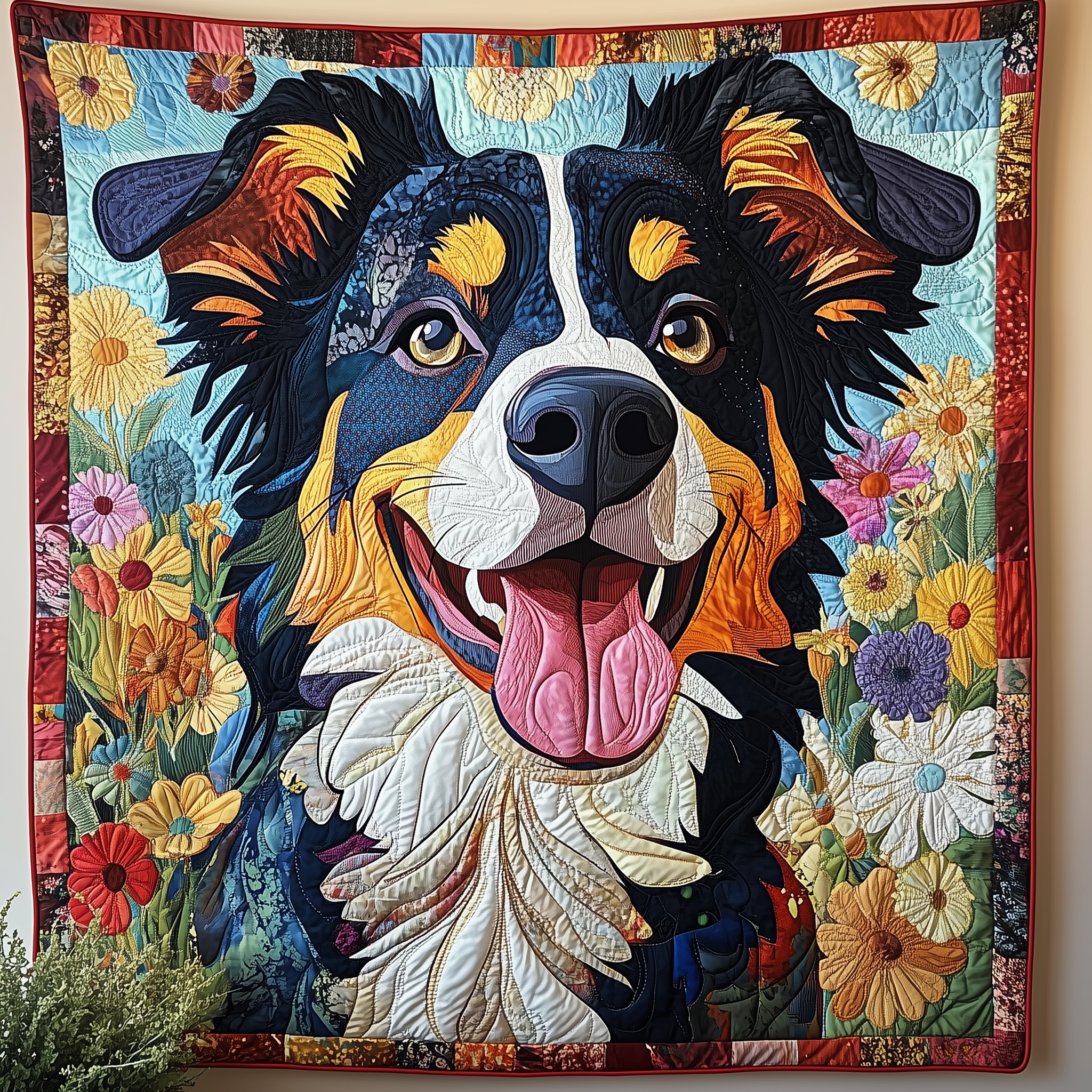 Australian Shepherd Quilted Blanket From Sofa to Bed, a Blanket That Does It All Australian Shepherd Quilted Blanket From Sofa to Bed, a Blanket That Does It All