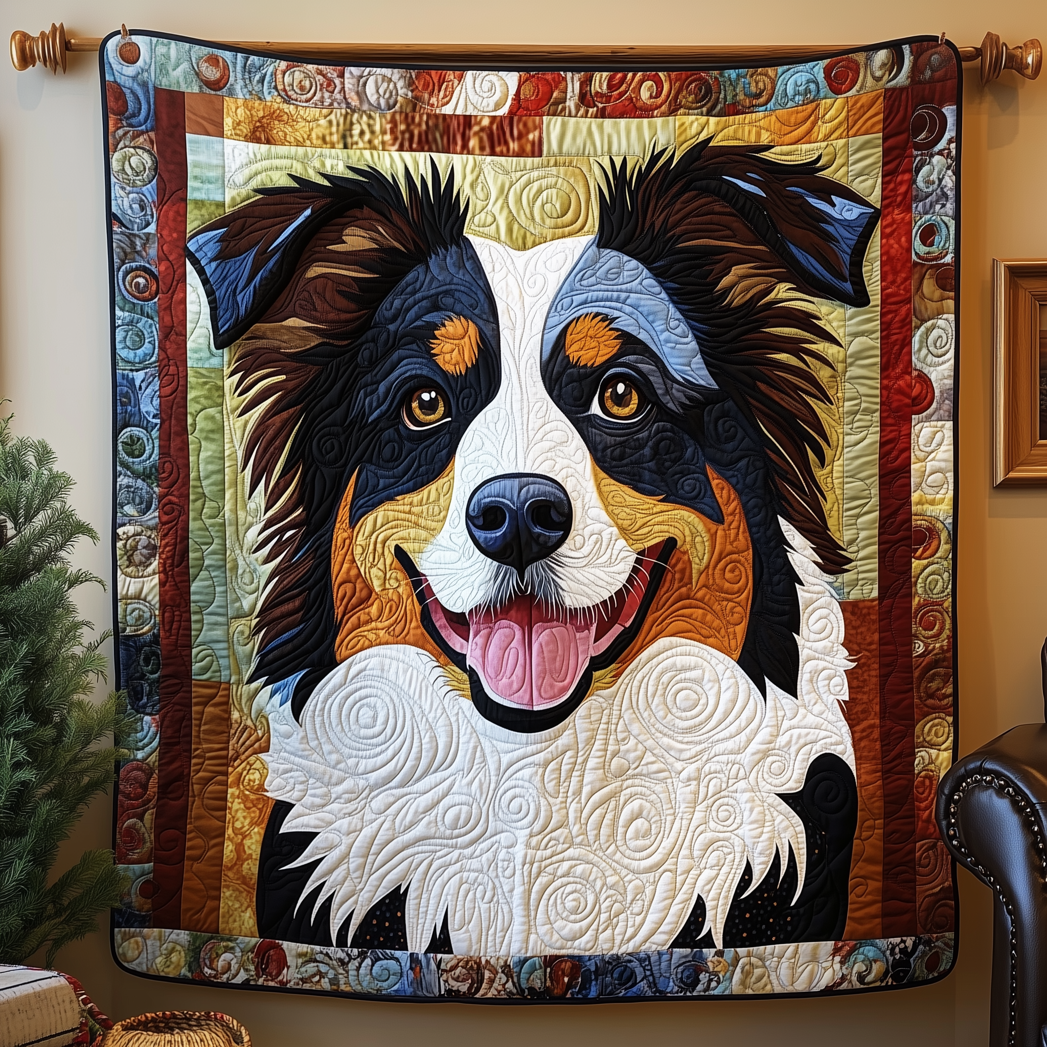 Australian Shepherd Quilted Blanket Perfect for All Seasons: A Blanket You'll Always Need Australian Shepherd Quilted Blanket Perfect for All Seasons: A Blanket You'll Always Need
