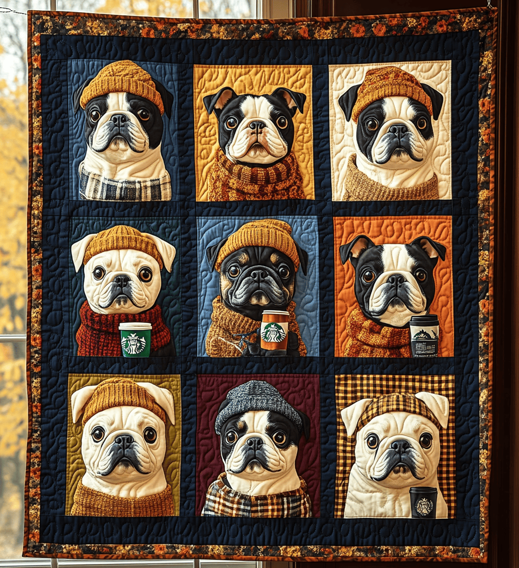 Autumn Bulldog Quilted Blanket Celebrate Your Individuality with a Blanket That Speaks to You Autumn Bulldog Quilted Blanket Celebrate Your Individuality with a Blanket That Speaks to You