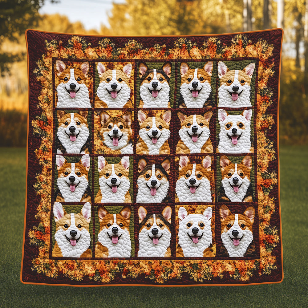 Autumn Corgi Quilted Blanket Feel Ready for Adventure with a Blanket That Travels Well Autumn Corgi Quilted Blanket Feel Ready for Adventure with a Blanket That Travels Well