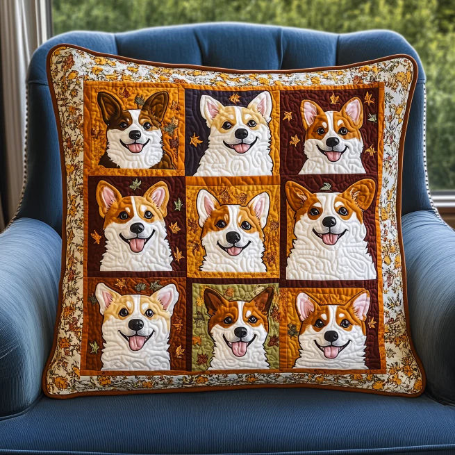 Autumn Corgi Quilted Pillow Case Celebrate Special Moments with Decorative Pillow Cases Autumn Corgi Quilted Pillow Case Celebrate Special Moments with Decorative Pillow Cases
