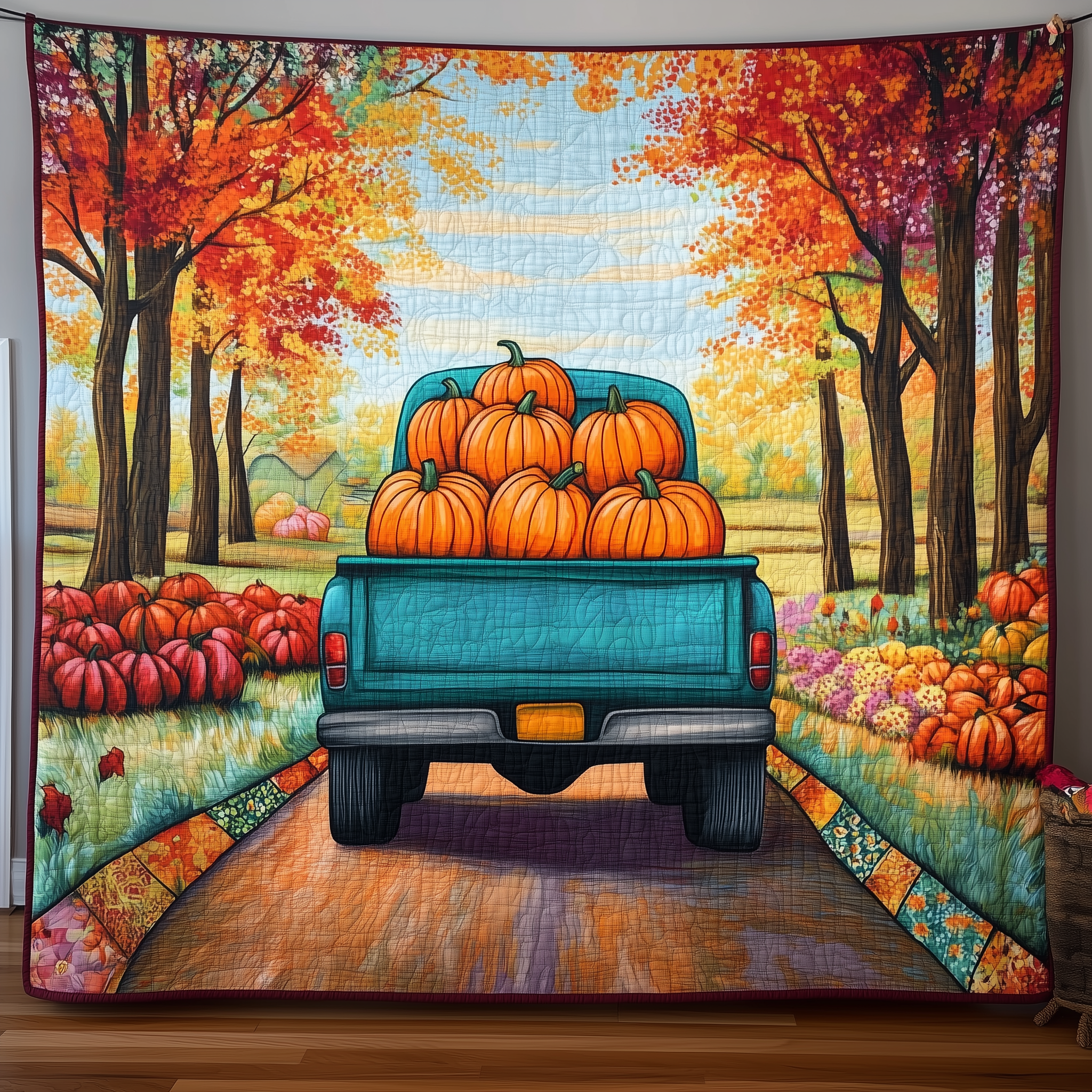 Autumn Harvest Journey Quilted Blanket Feel Inspired by a Blanket That's Anything But Ordinary Autumn Harvest Journey Quilted Blanket Feel Inspired by a Blanket That's Anything But Ordinary
