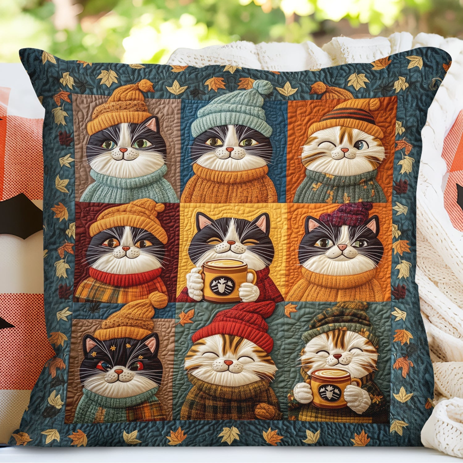 Autumn Royal Cats Quilted Pillow Case Relax and Sleep Better with a Premium Pillow Case Autumn Royal Cats Quilted Pillow Case Relax and Sleep Better with a Premium Pillow Case
