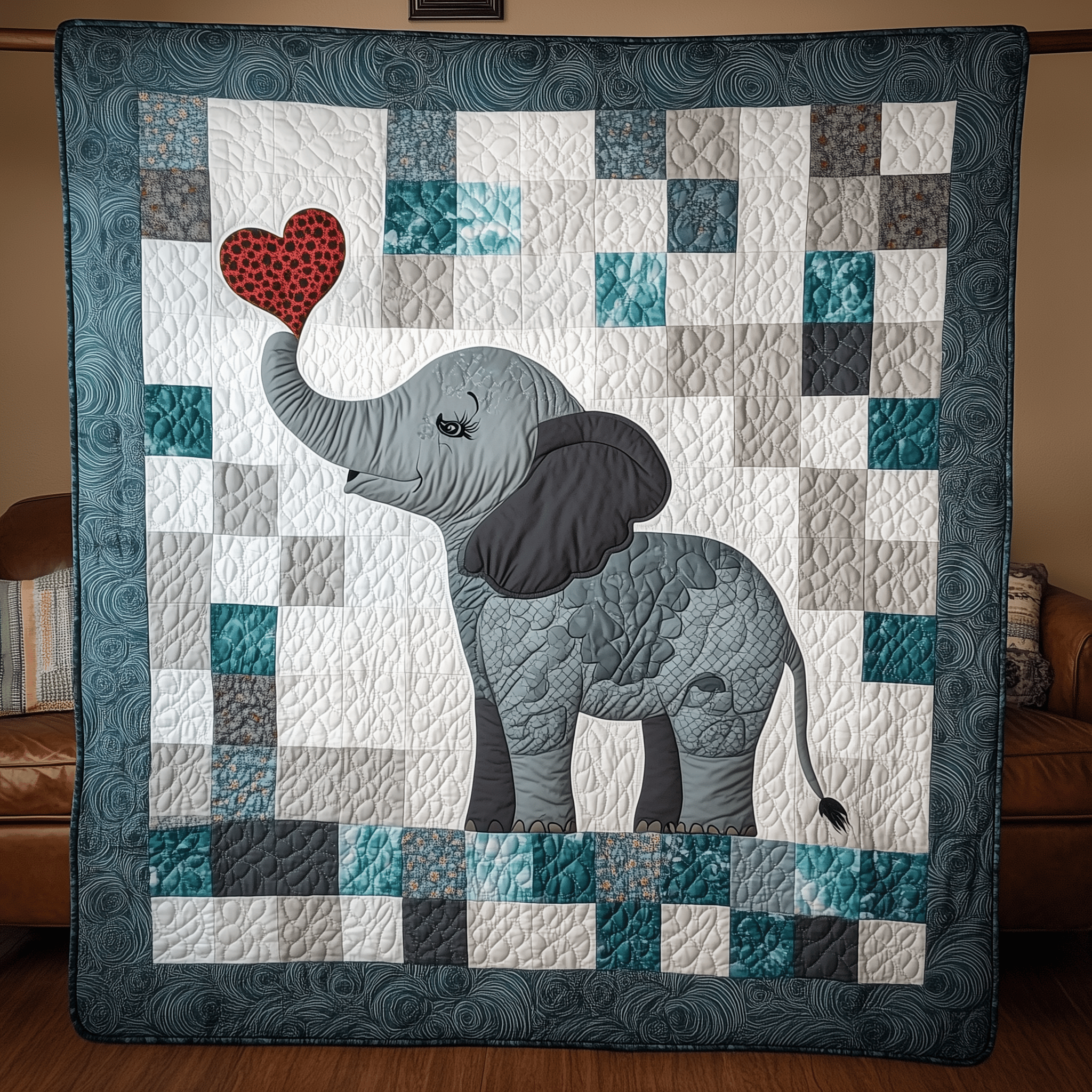 Baby Blue Elephant Quilted Blanket Experience True Personal Comfort with Our Blanket Baby Blue Elephant Quilted Blanket Experience True Personal Comfort with Our Blanket
