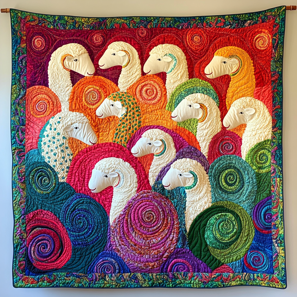 Baby Sheep Quilted Blanket Bring the Family Together with a Blanket Everyone Loves Baby Sheep Quilted Blanket Bring the Family Together with a Blanket Everyone Loves