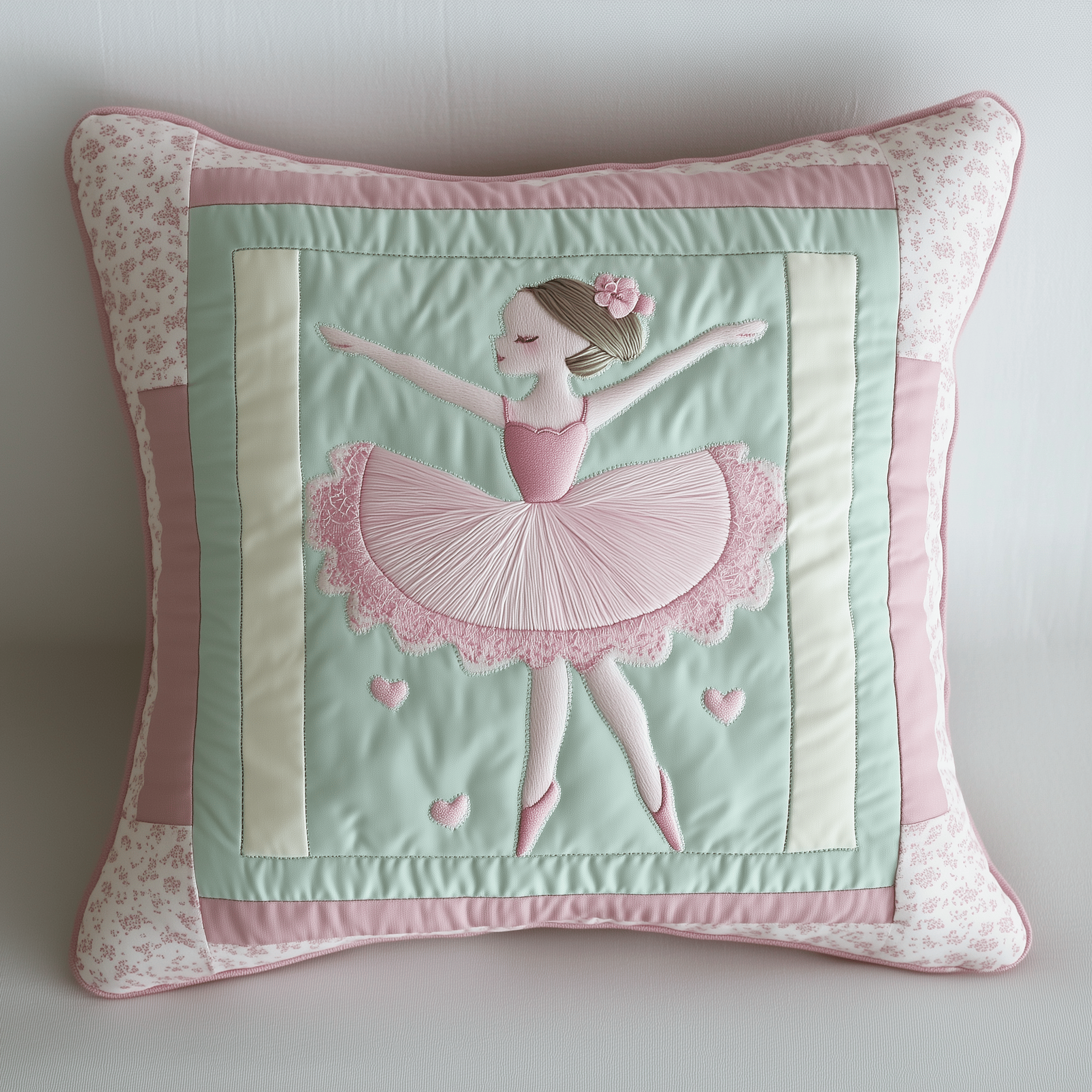 Ballerina Baby Quilted Pillow Case Feel the Comfort of Home with a Luxurious Pillow Case Ballerina Baby Quilted Pillow Case Feel the Comfort of Home with a Luxurious Pillow Case